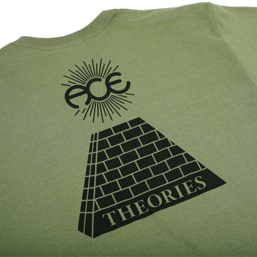 Military Green Theories X Ace Trucks Theoramid Tee Back