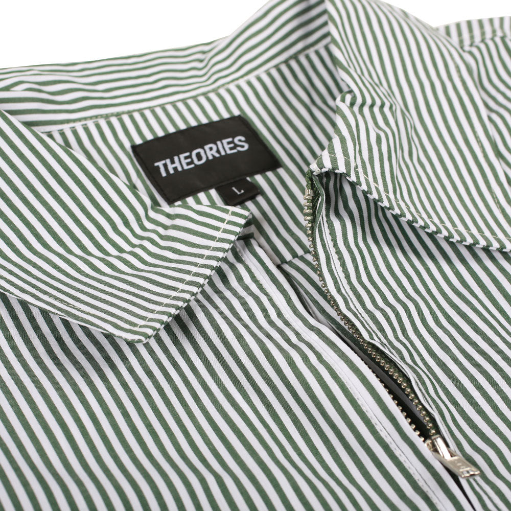 Theories x Ace Trucks 1/4 Zip Work Shirt Zipper Detail