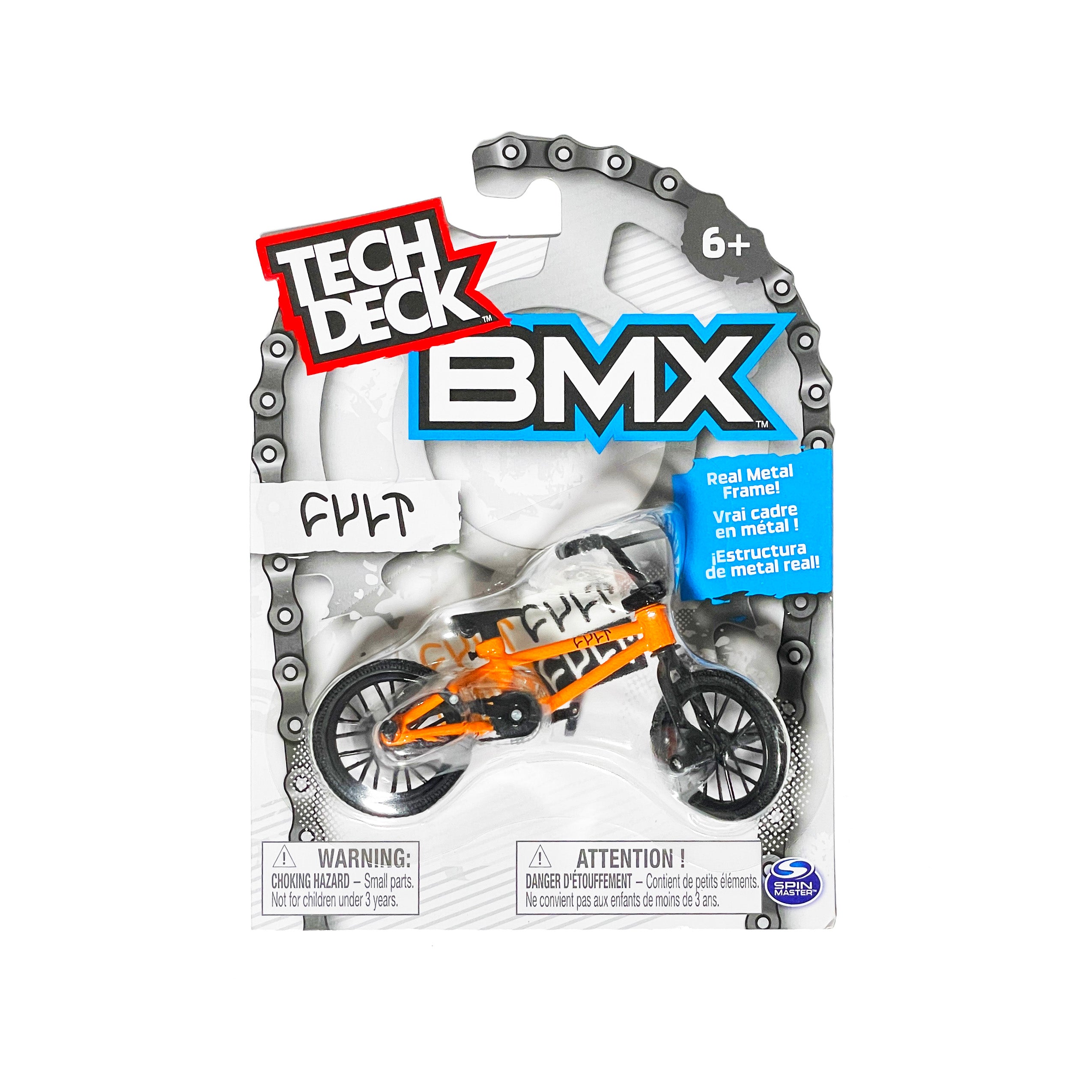 Tech Deck Finger BMX Bike Cult Orange