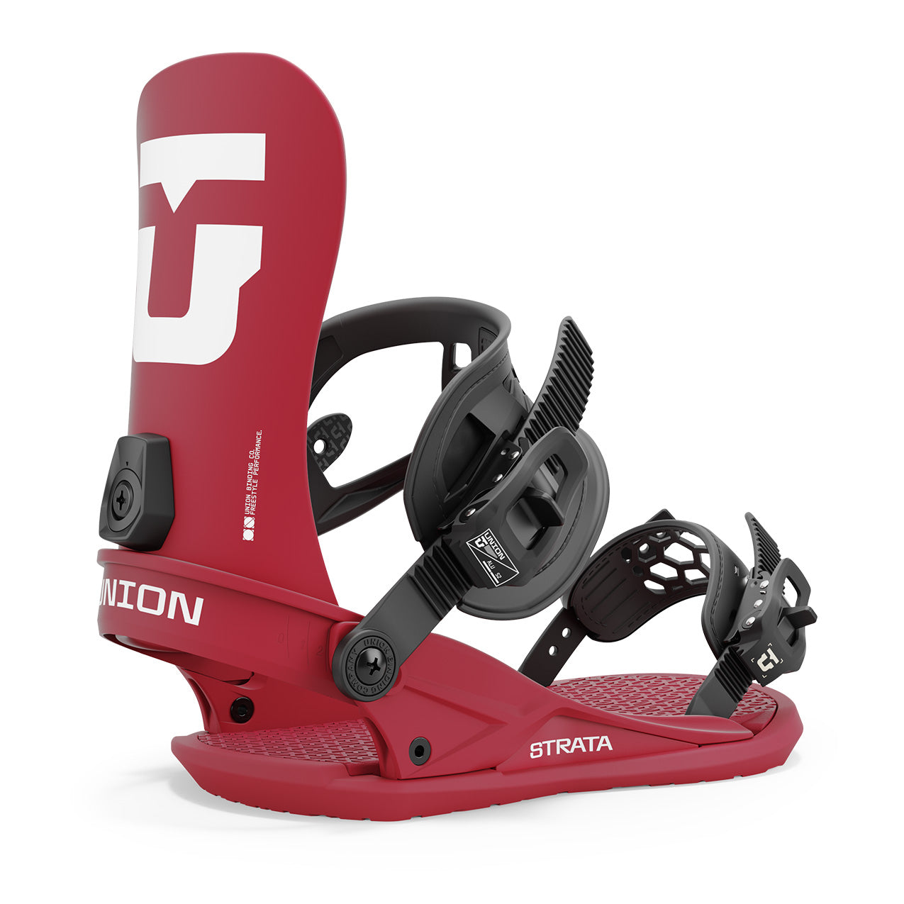 Burgundy Union Strata Snowboard Bindings 2025