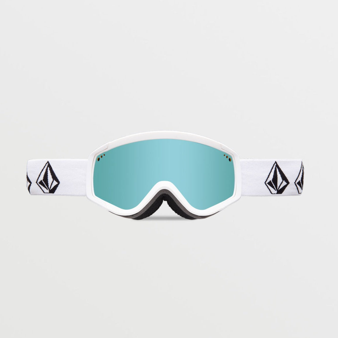 Matte White Stone Youth Attunga Volcom Snow Goggles Front