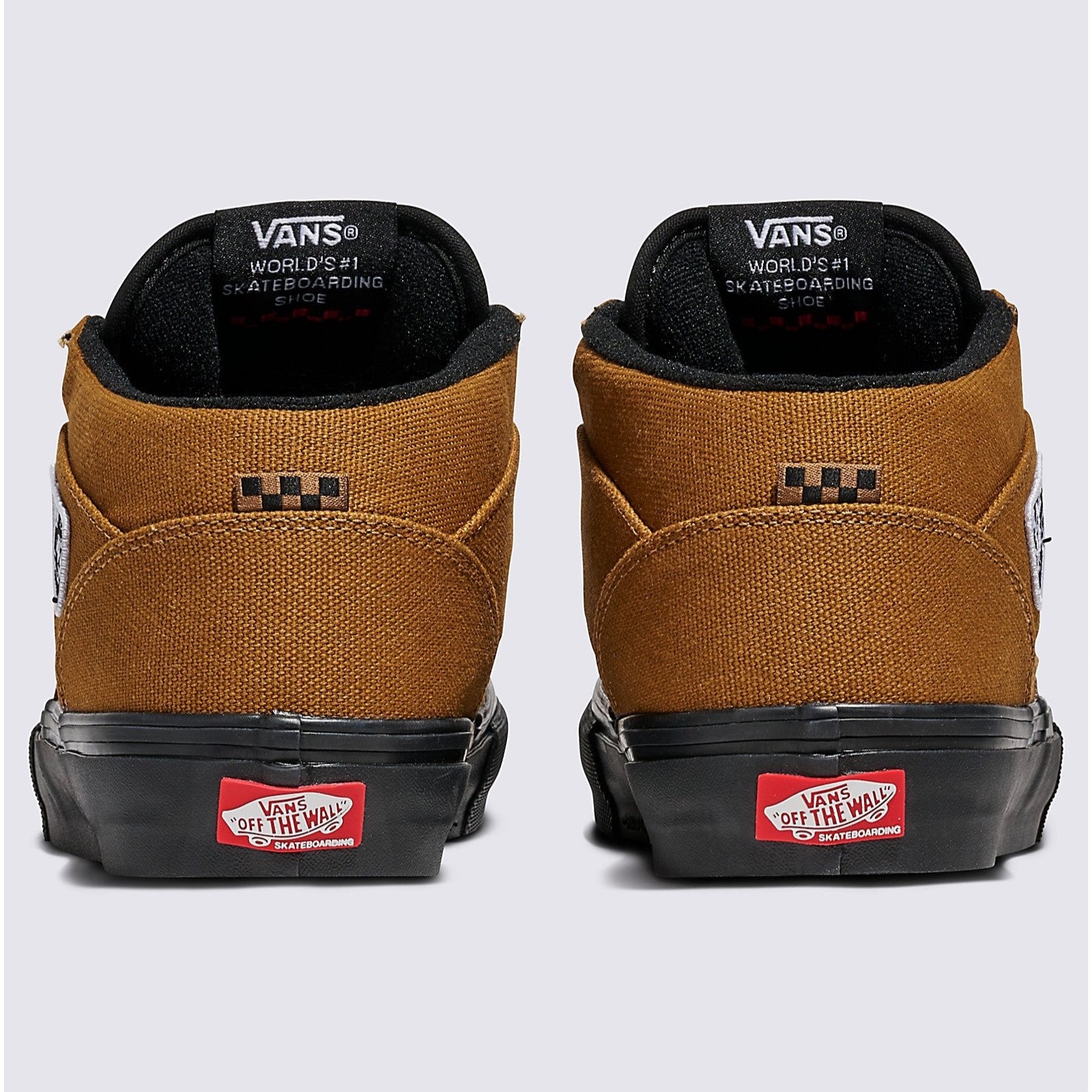 Duck Golden Brown Vans Skate Half Cab Shoe Back