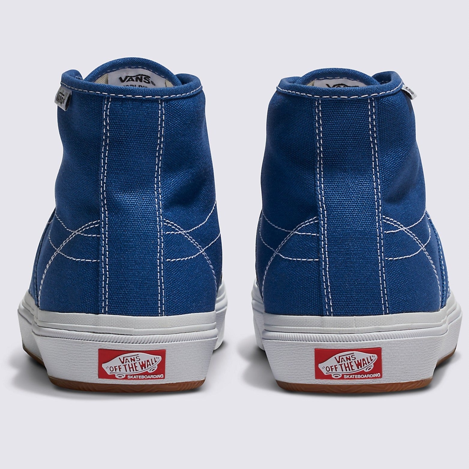 Blue/White Canvas Deconstructed Vans Crockett High Back