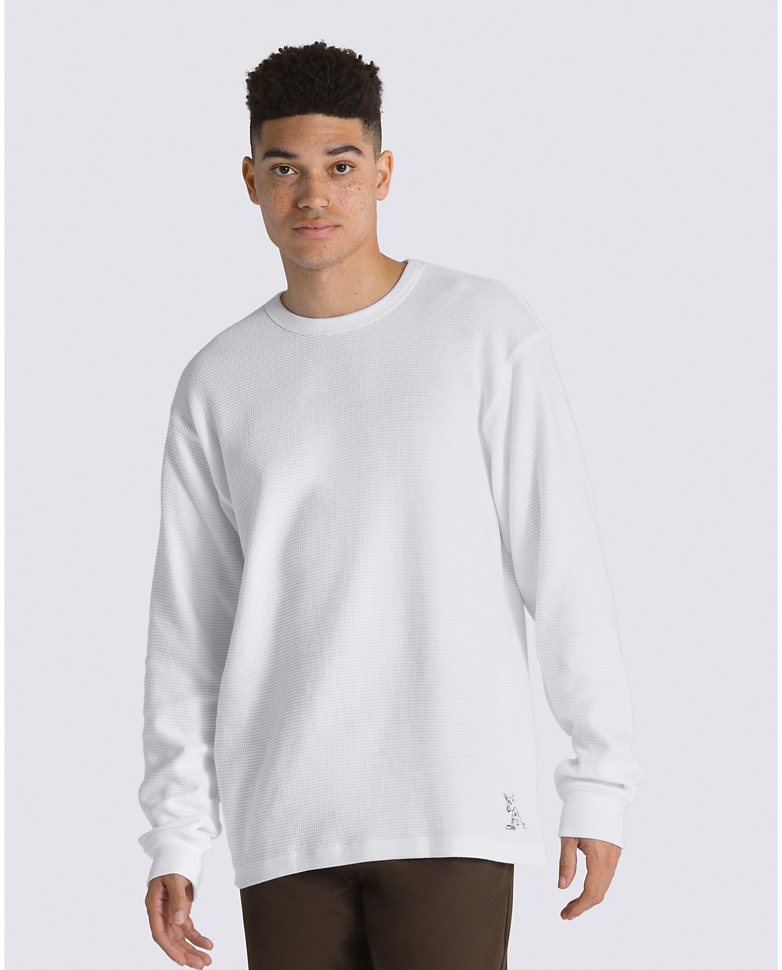 Nick Michel White Vans Thermal Shirt