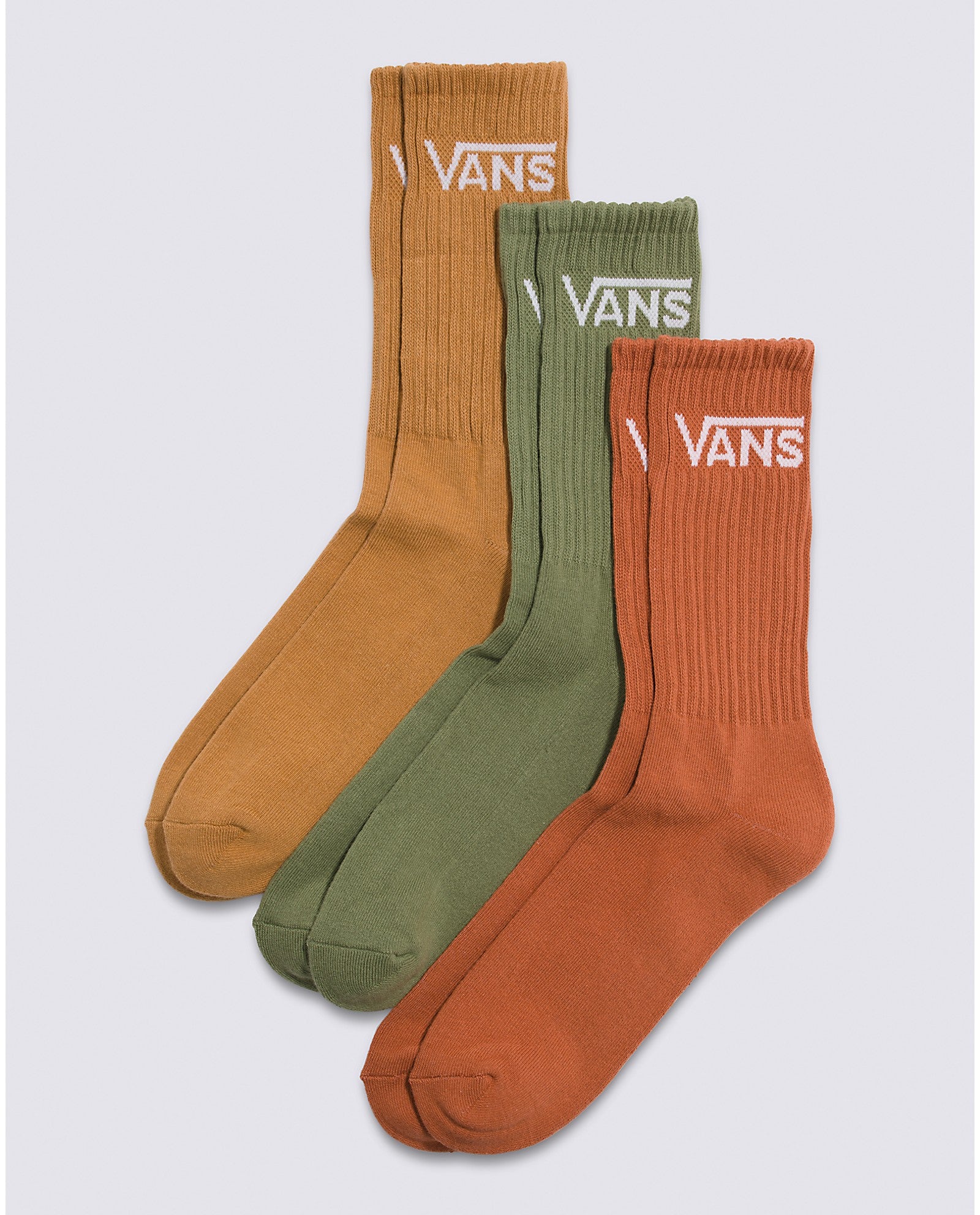 Brown Sugar Vans Classic Crew Sock 3-Pack