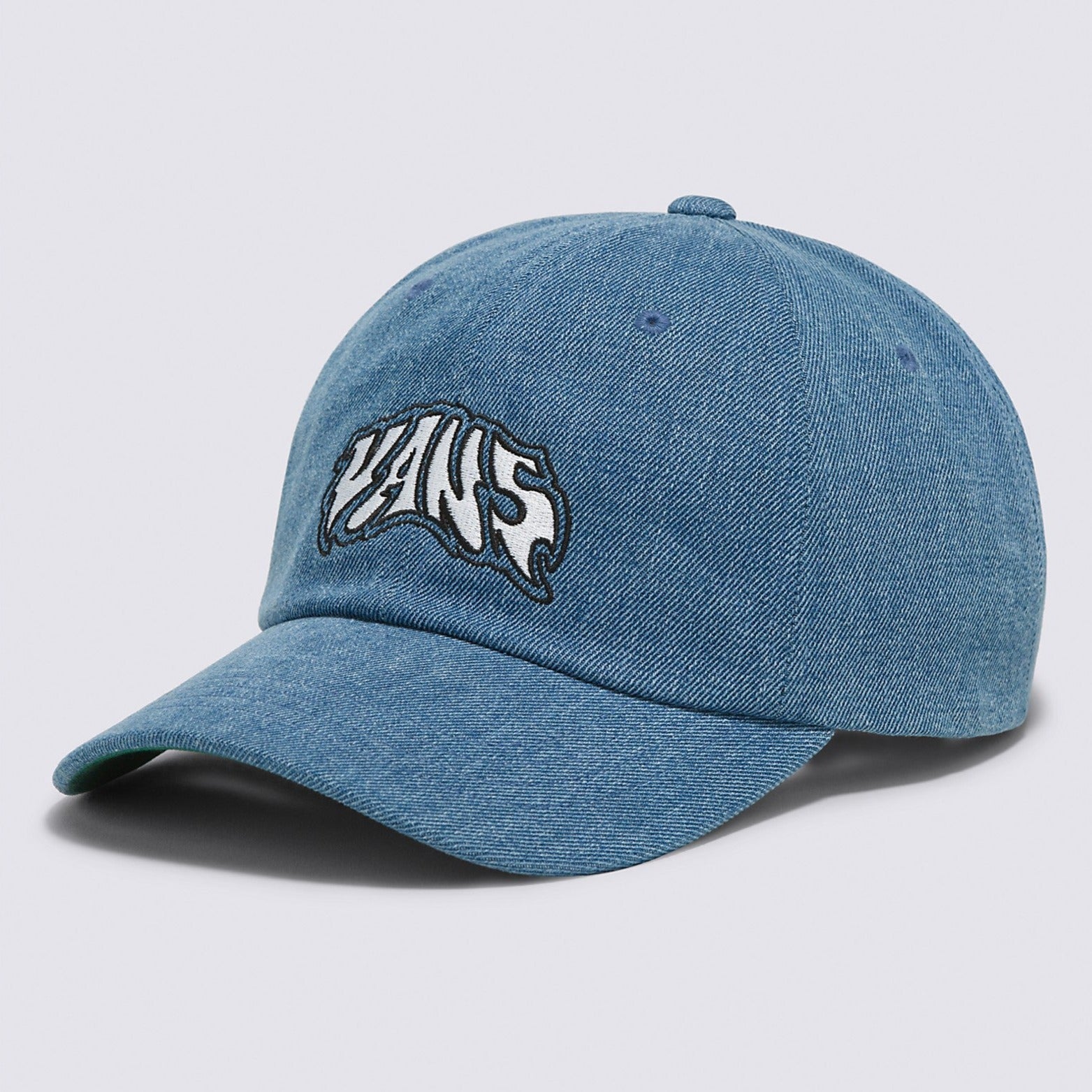 Stonewash Blue Prowler Curved Bill Vans Jockey Hat