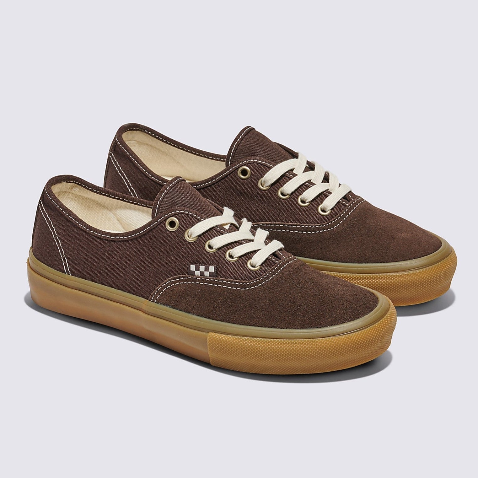 Brown/Gum Skate Authentic Vans Skate Shoe