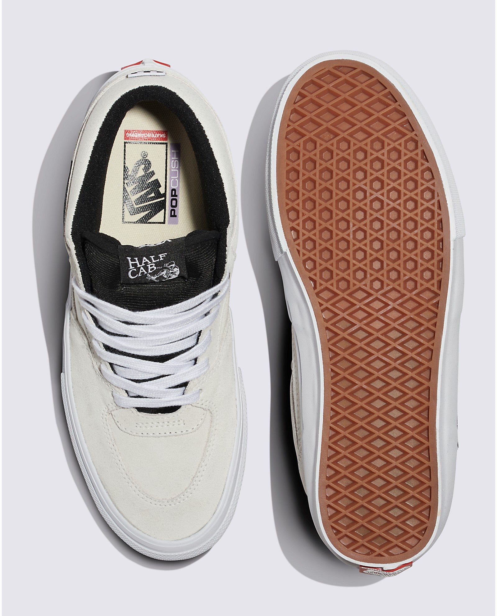 Blanc De Blanc Skate Half Cab Vans Skate Shoe Top/Bottom