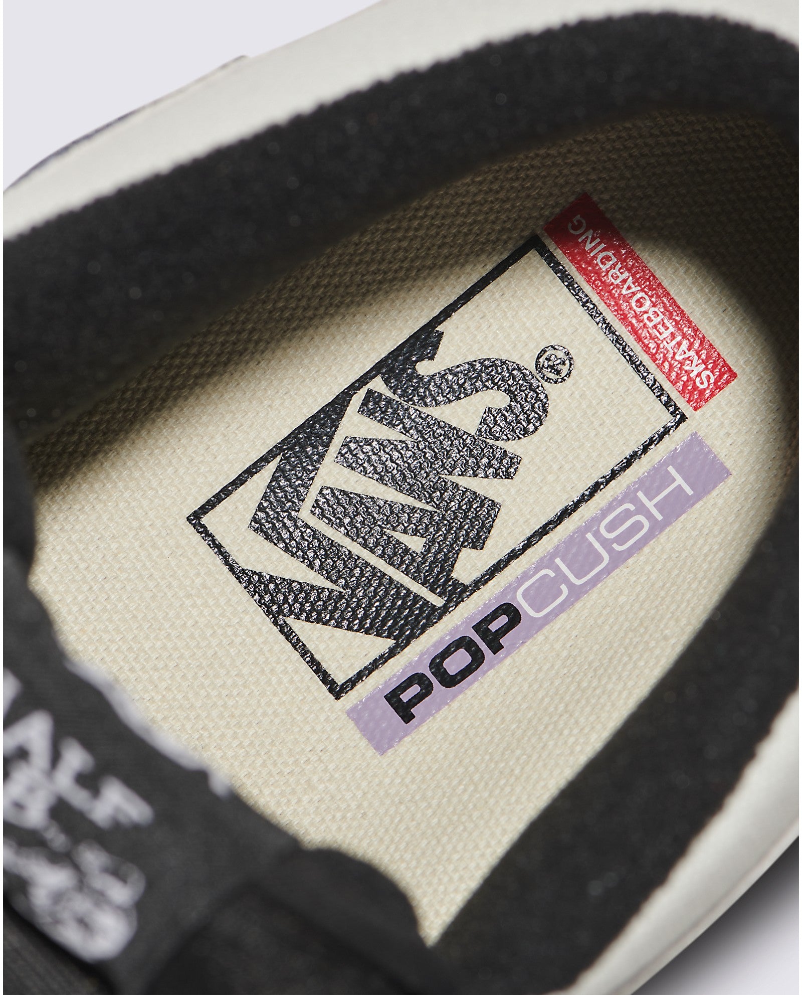 Blanc De Blanc Skate Half Cab Vans Skate Shoe Detail