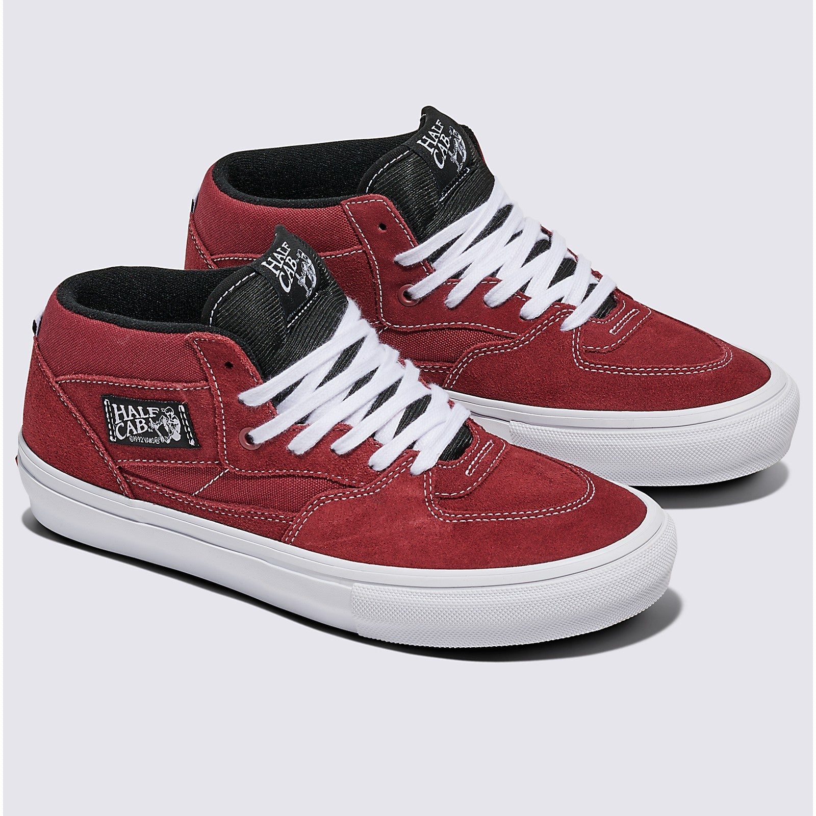 Burgundy/White Vans Skate Half Cab Shoe