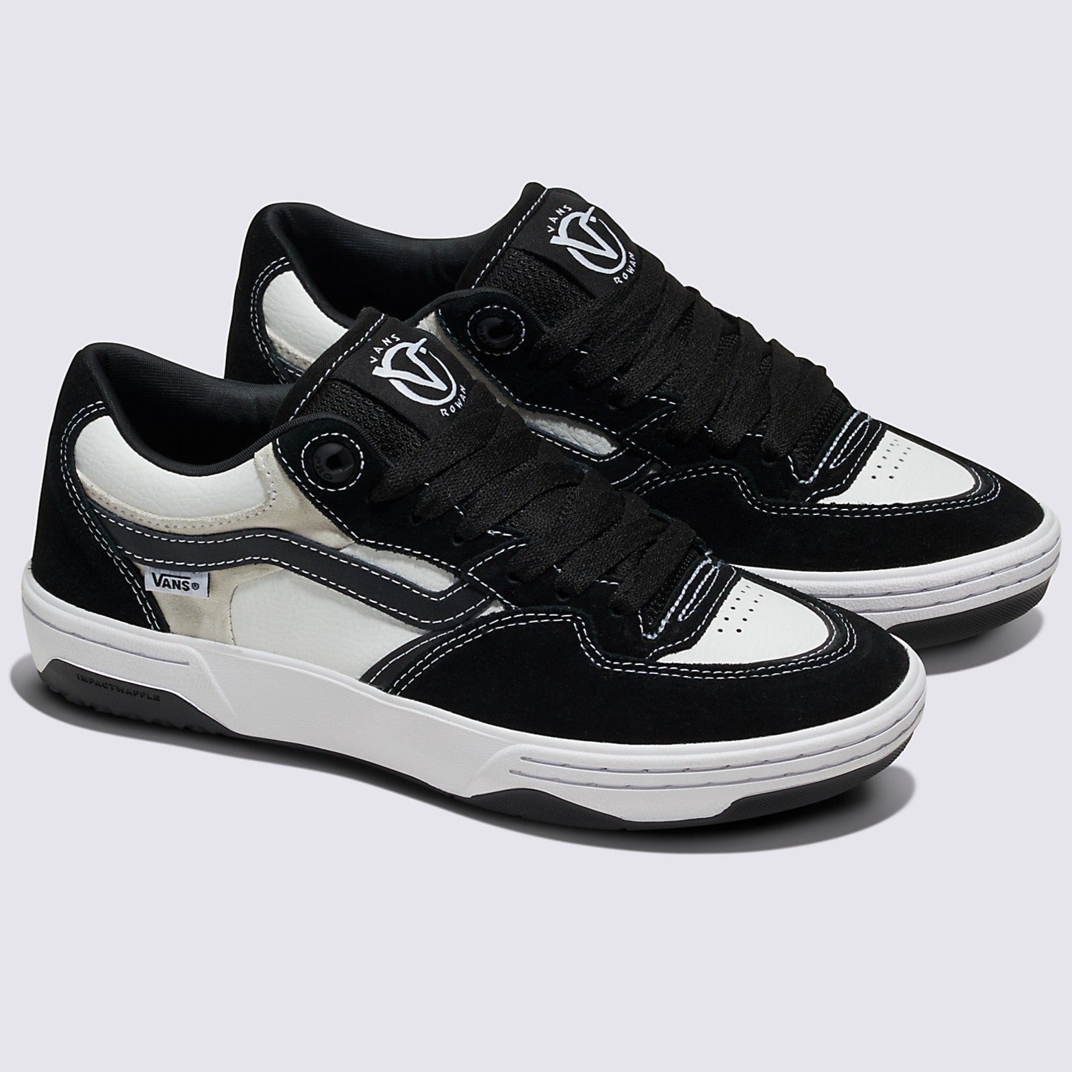 Black/White/Black Rowan 2 Vans Skate Shoe