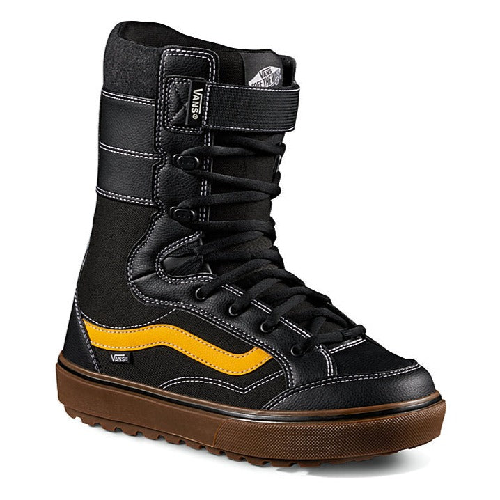 Black/Gold Hi-Standard Linerless DX Vans Snowboard Boots