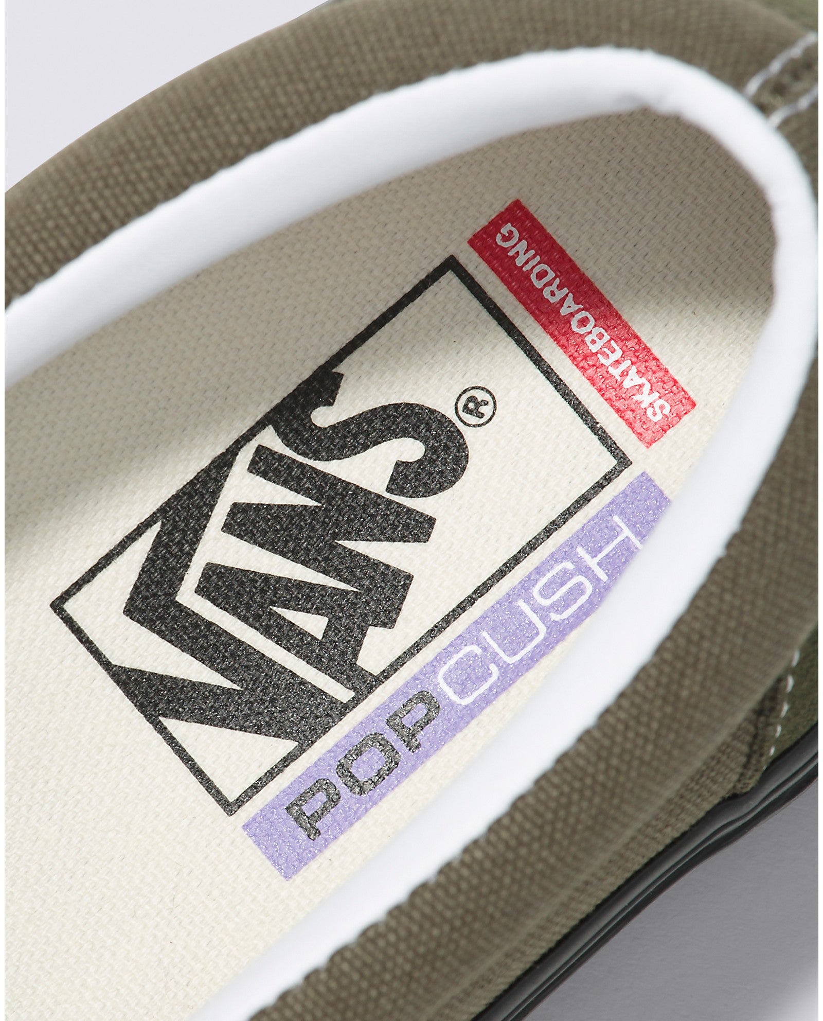 Black/Grape Leaf Vans Skate Slip On Shoe Detail