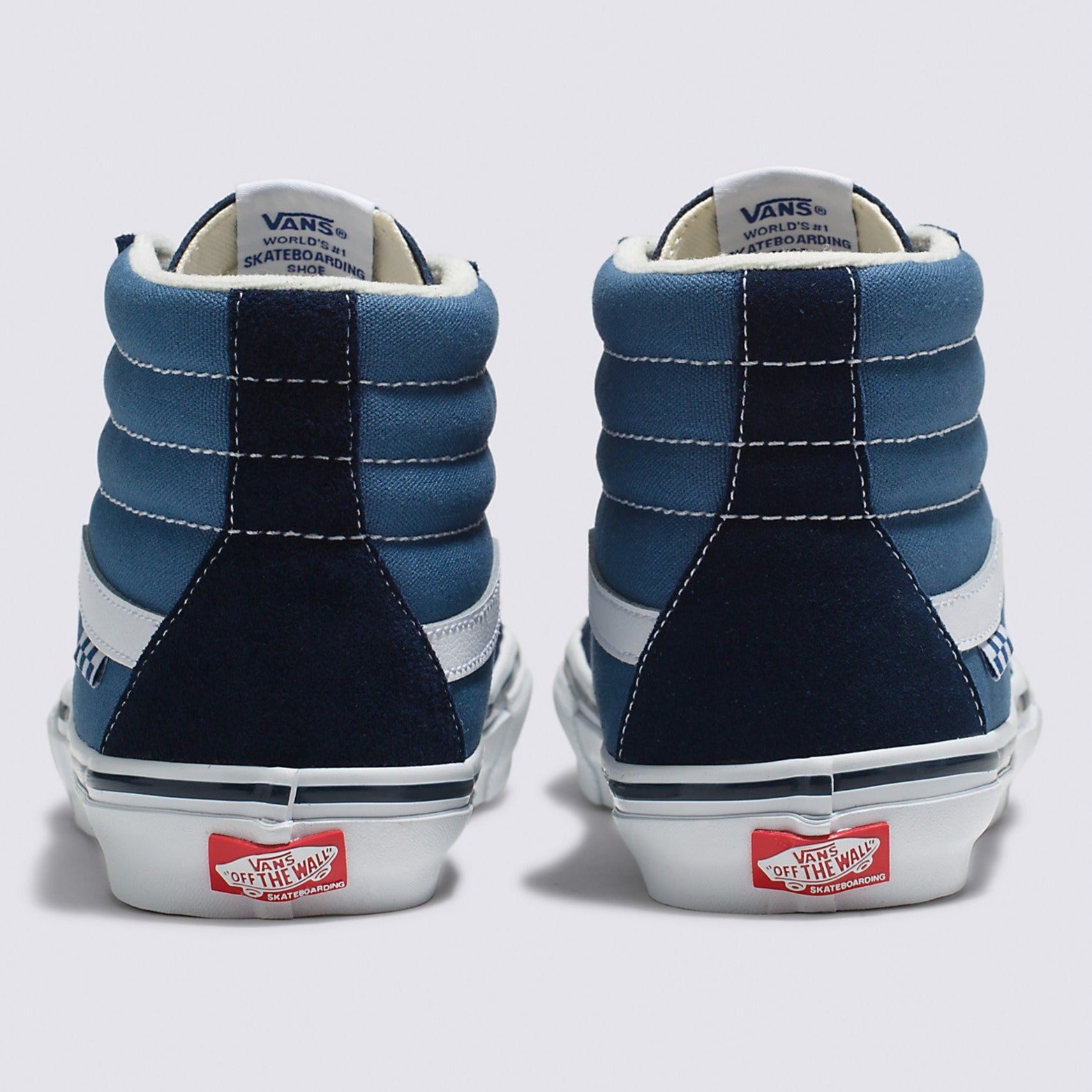 Navy/White Skate SK8-Hi Vans Skate Shoe Back