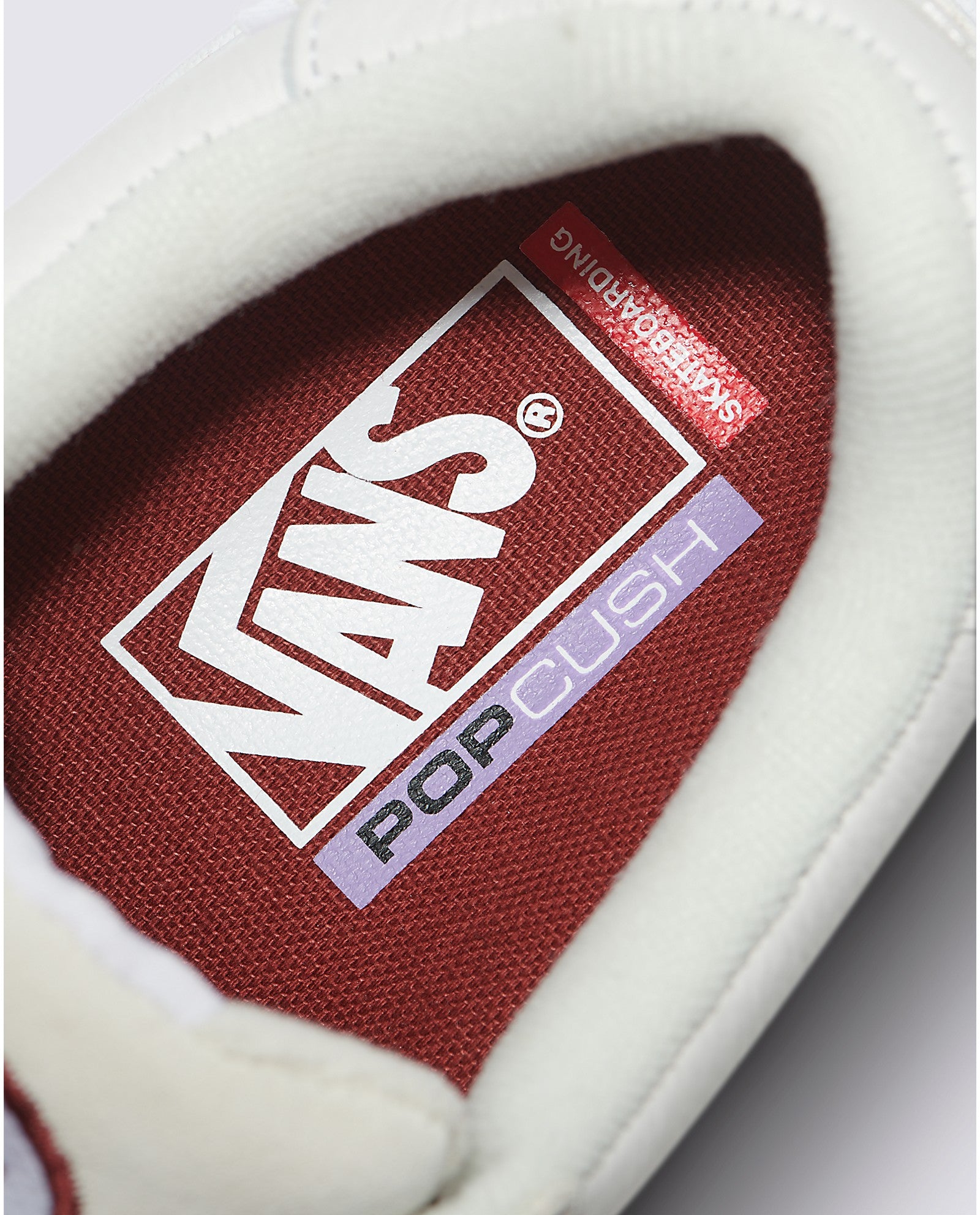 Tan Leather Wayvee Vans Skate Shoe Detail