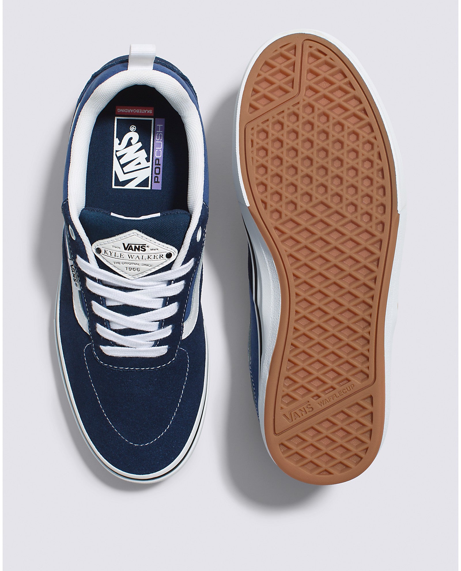 STV Navy Kyle Walker Vans Skate Shoe Top/Bottom