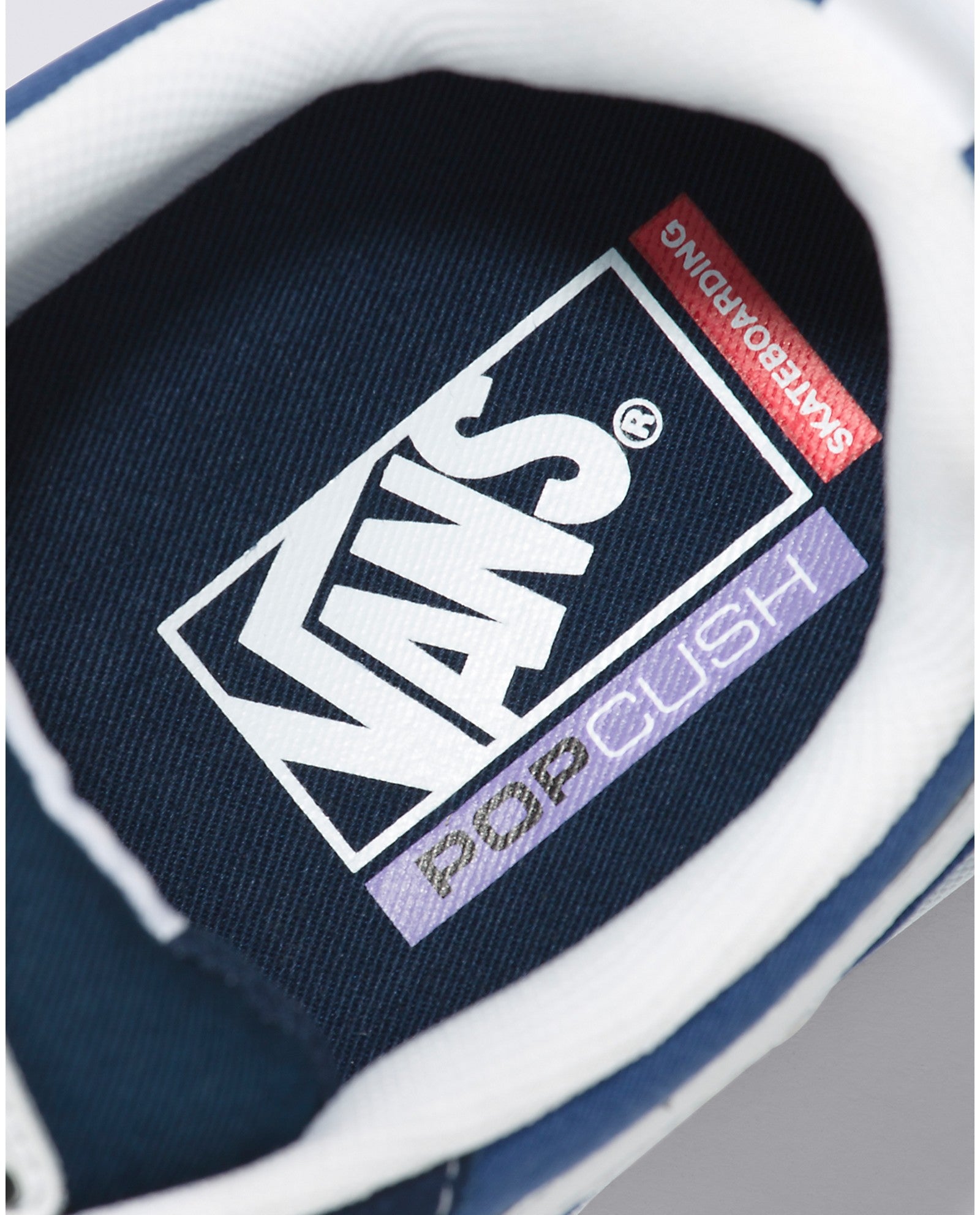 STV Navy Kyle Walker Vans Skate Shoe Detail