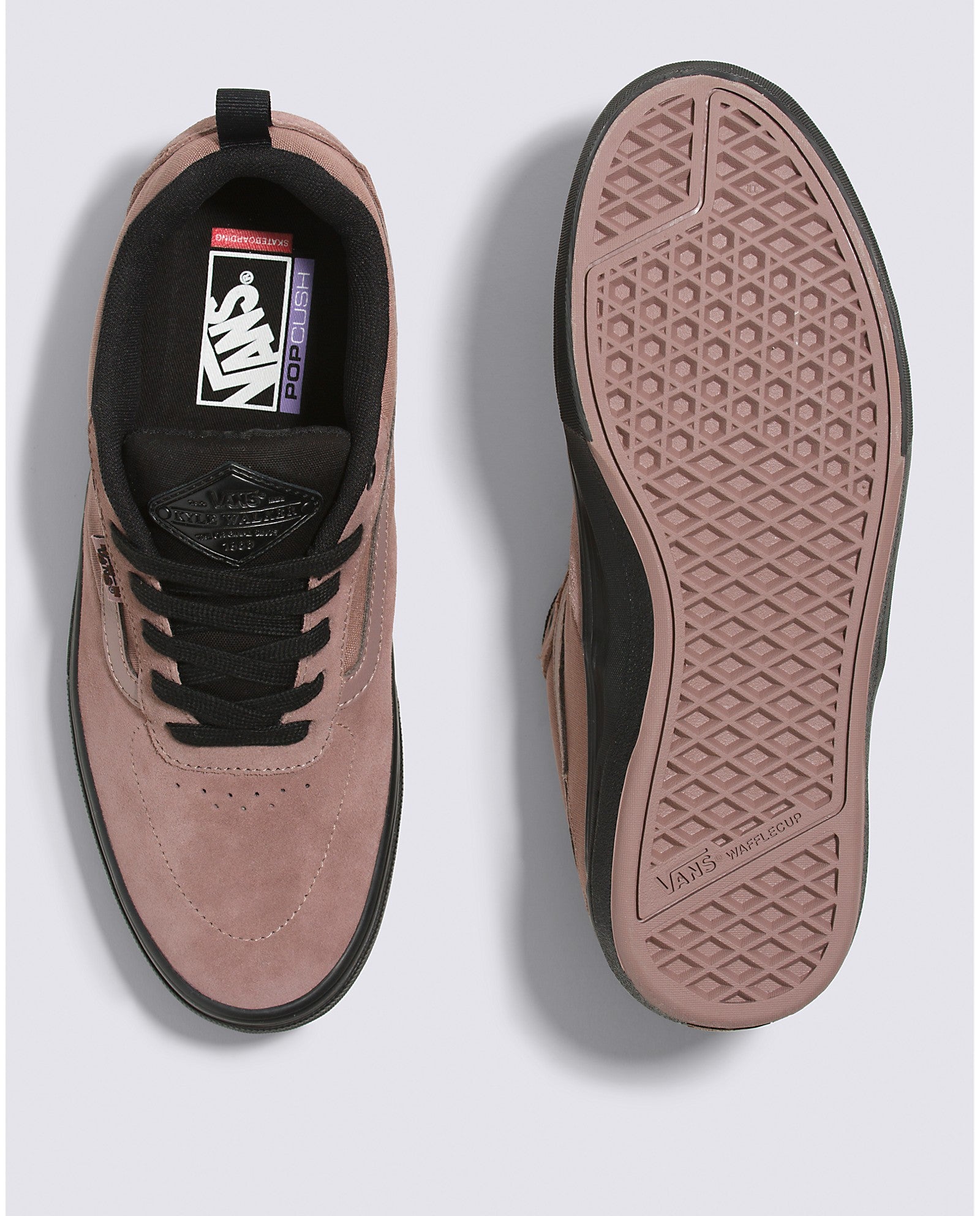 Dusty Rose Kyle Walker Vans Skate Shoe Top/Bottom