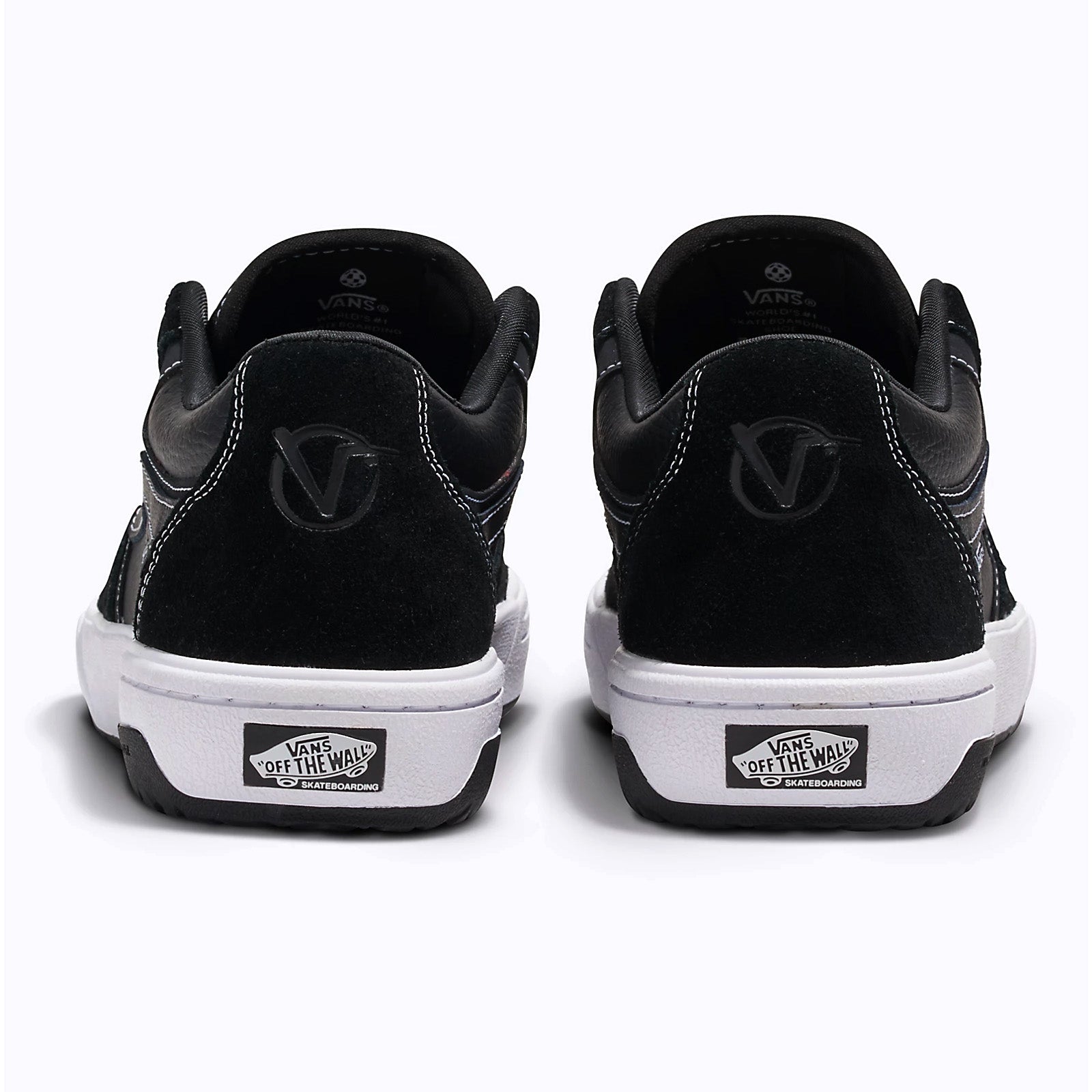 Black White Vans Rowan 2 Back