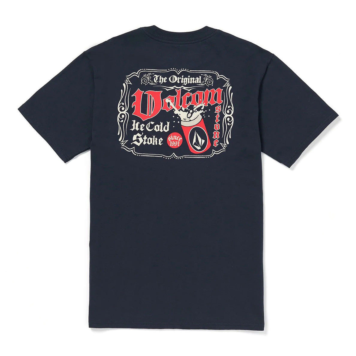 Navy Ice Cold Stoke Volcom Tee Back