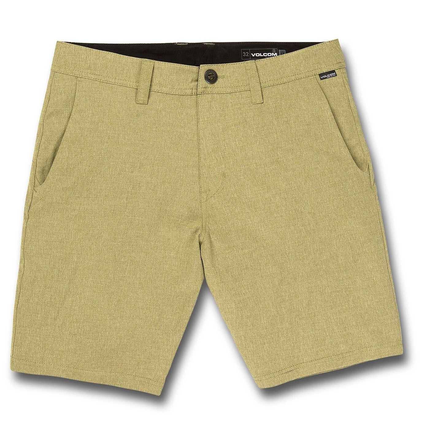 Dark Khaki Volcom Frickin Cross Shred Static 20 Hybrid Shorts