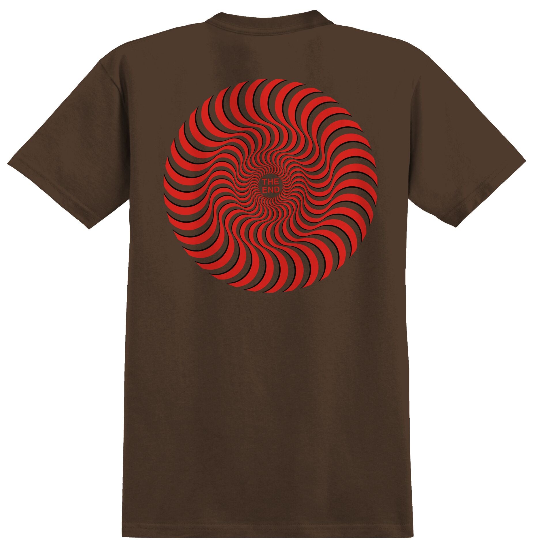 Brown Classic Swirl Overlay Spitfire T-Shirt Back