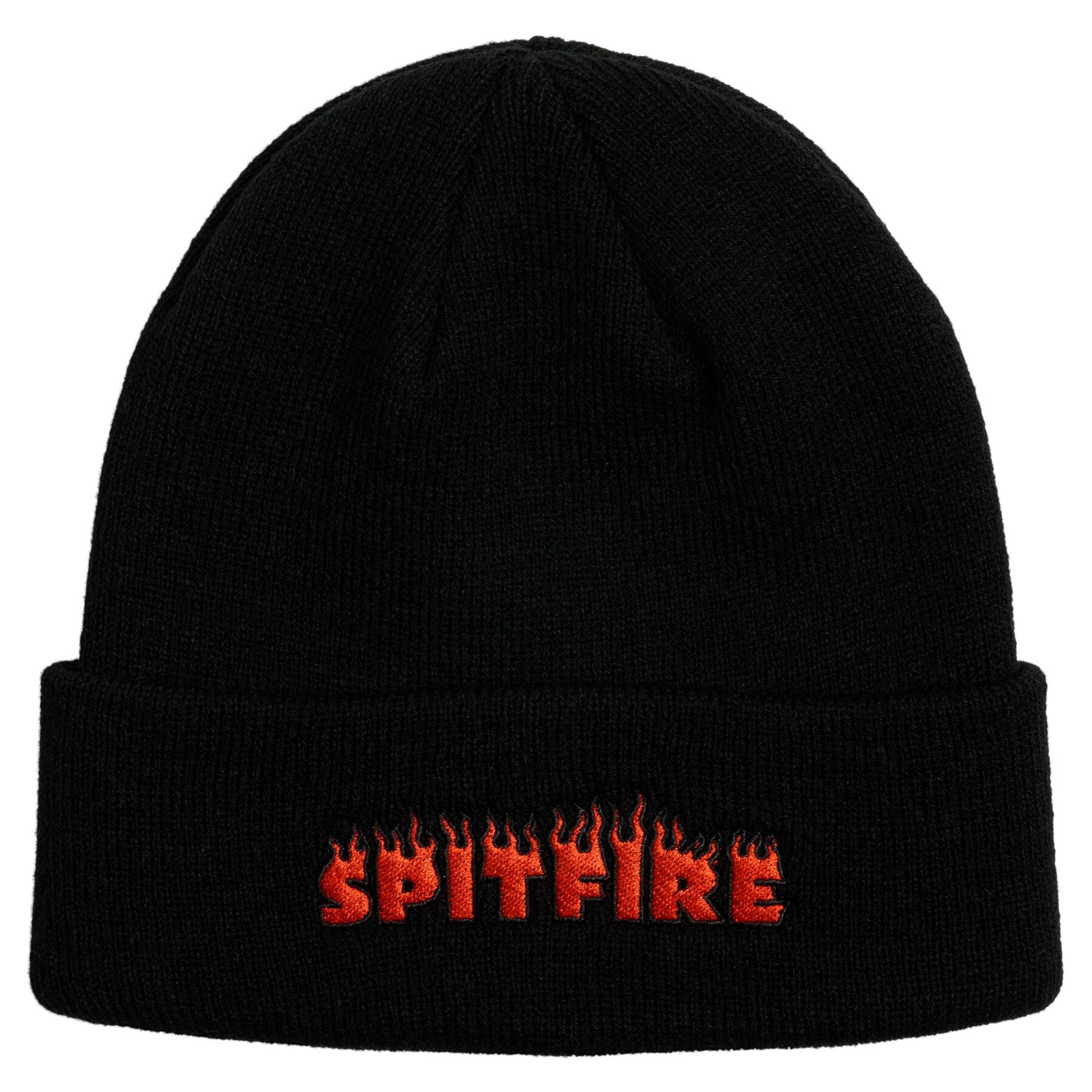 Black/Red Demonseed Script Spitfire beanie