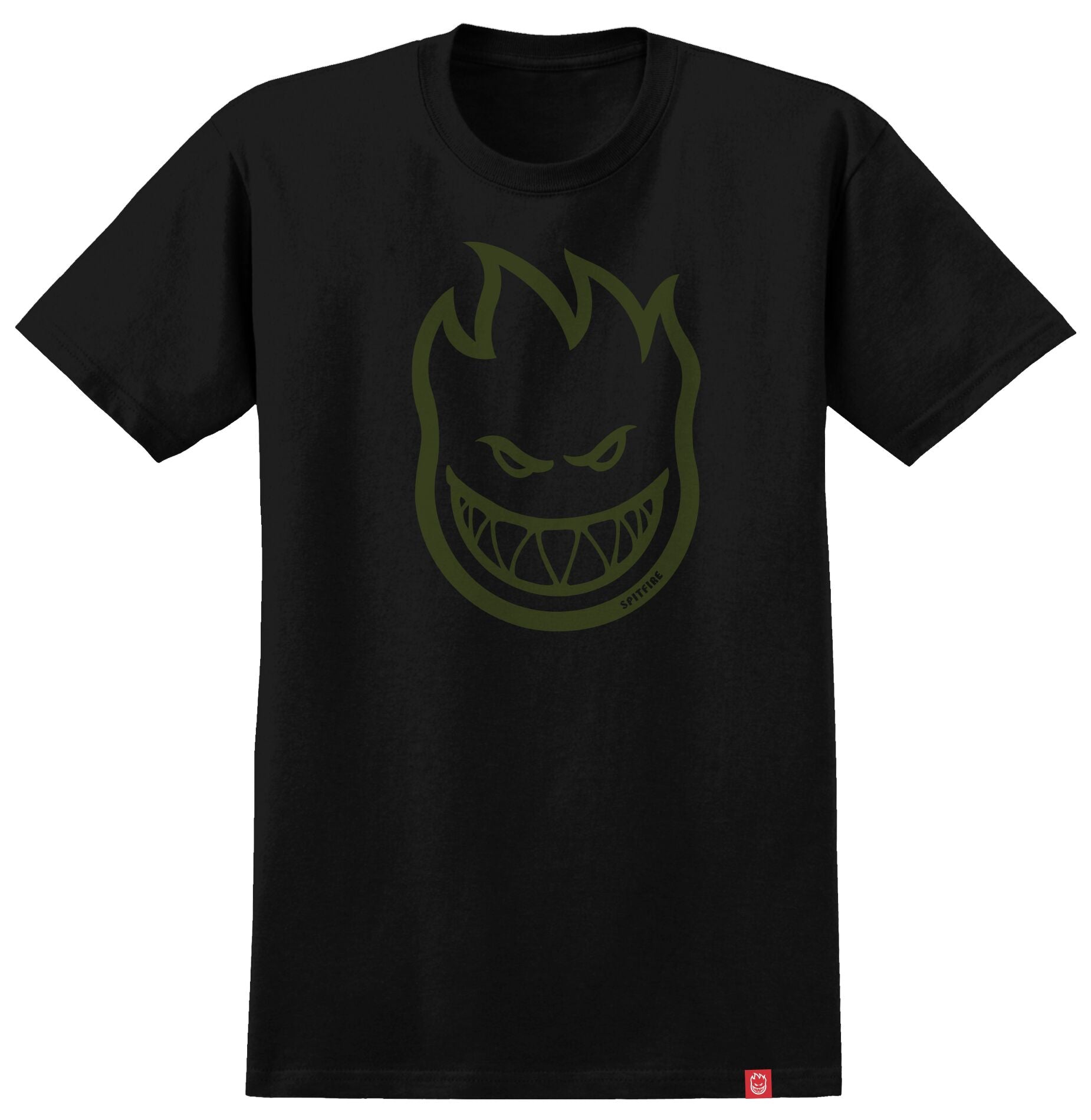 Black/Olive Youth Bighead Spitfire T-Shirt