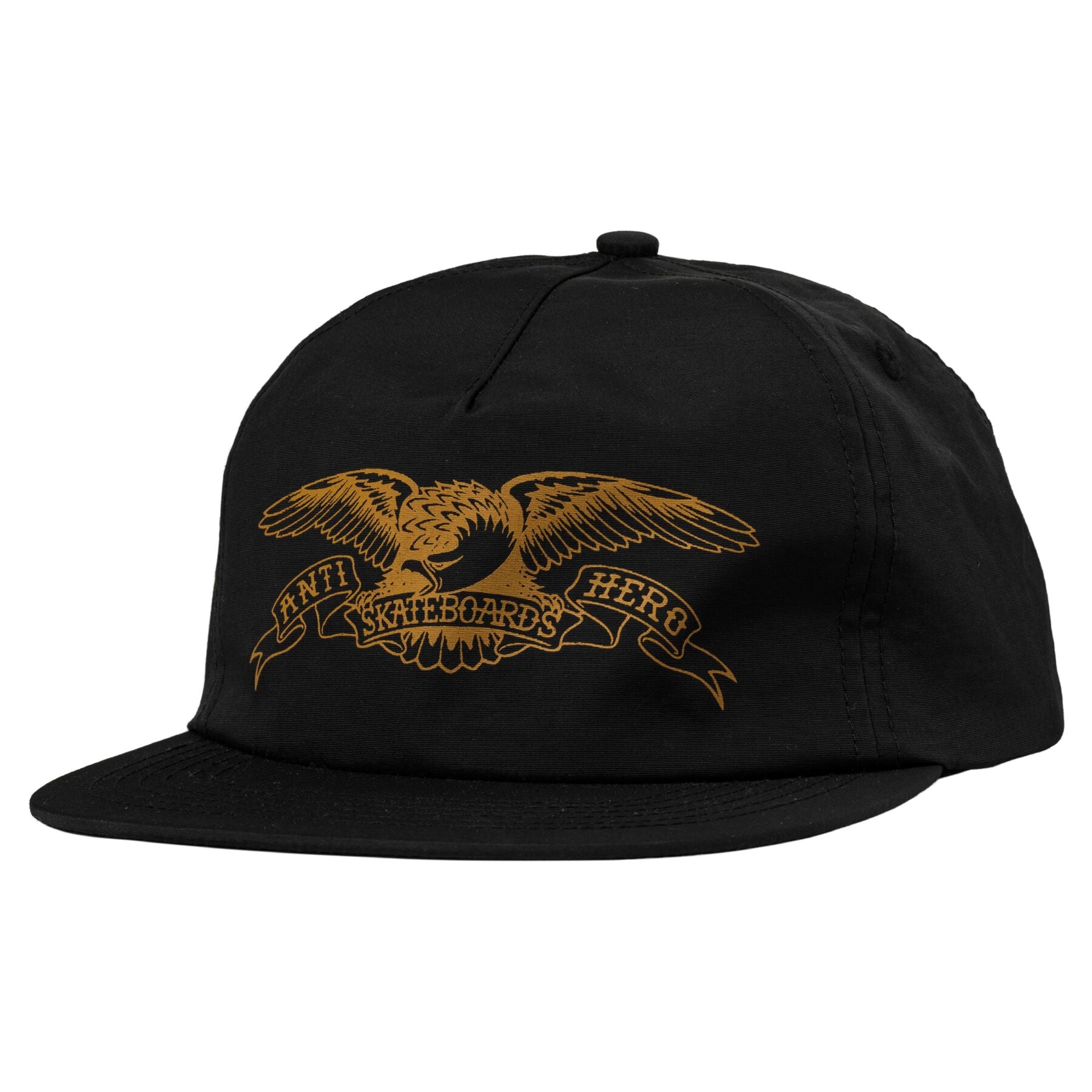 Black/Brown Basic Eagle Antihero Snapback Hat