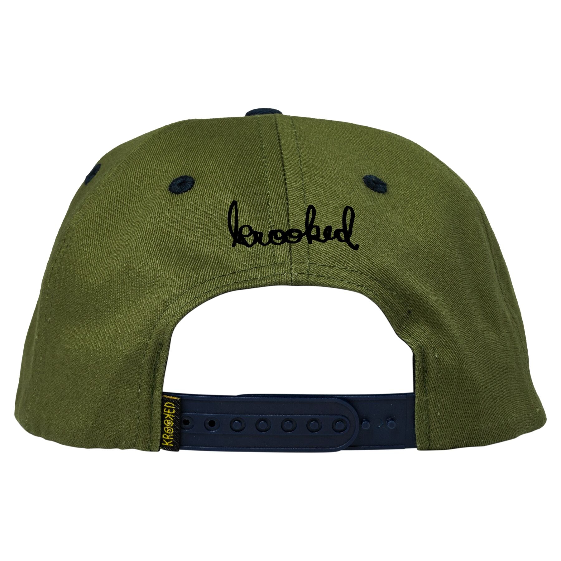 Olive/Navy Mermaid Fish Krooked Snapback Back