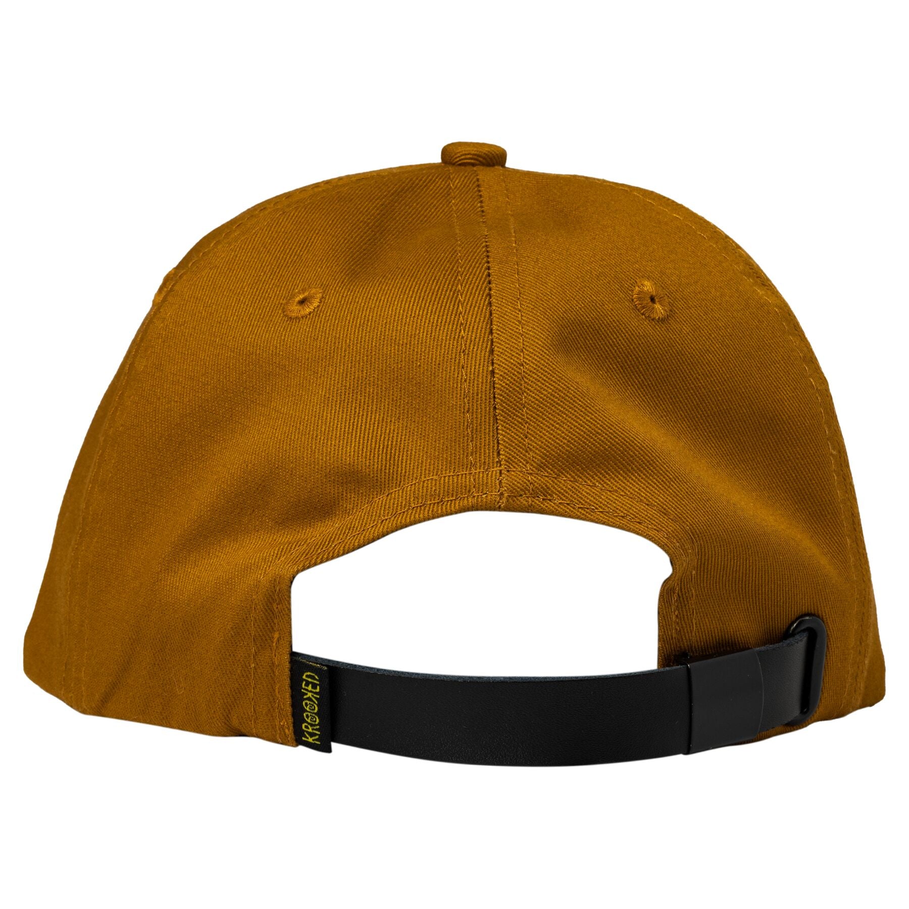 Tan Eyes Krooked Strapback Hat Back