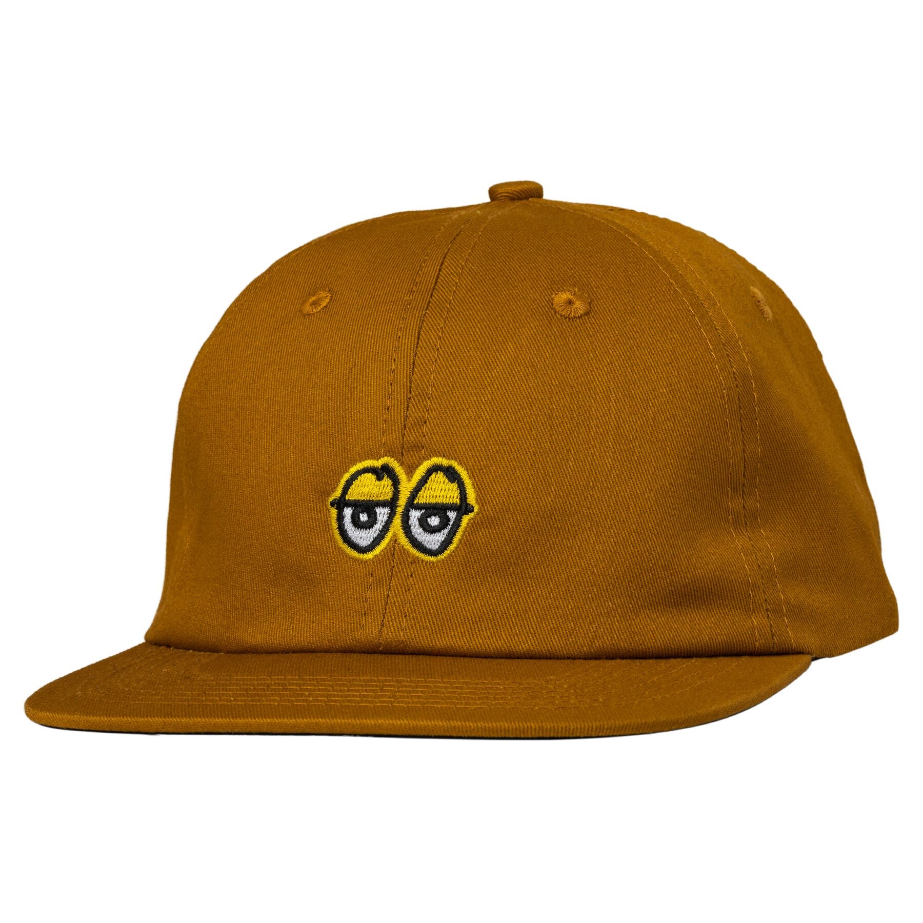 Tan Eyes Krooked Strapback Hat