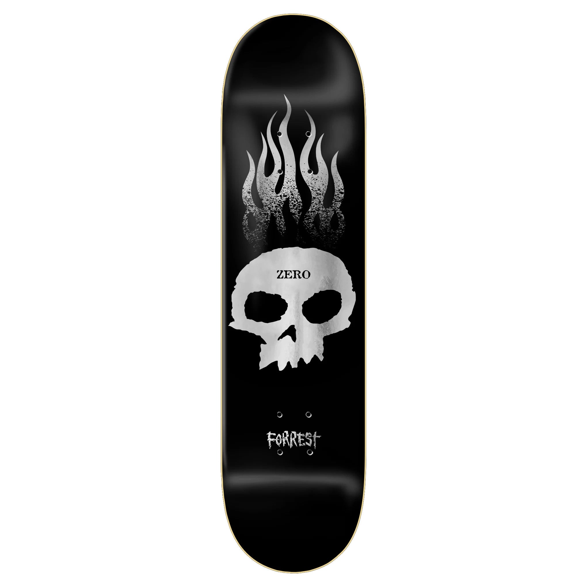 Black/Silver Edwards Flaming Skull Zero Deck