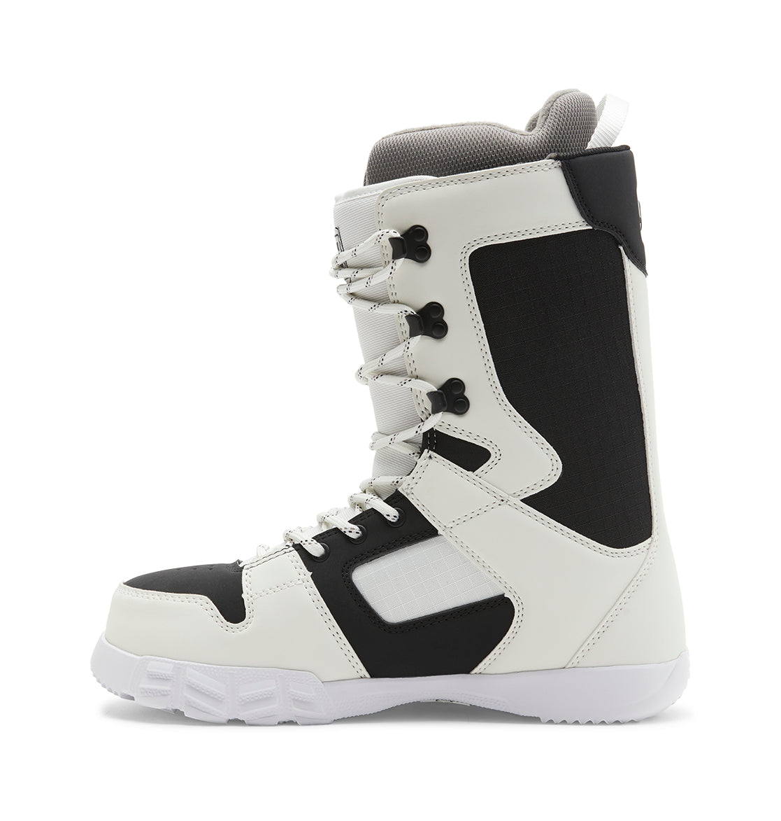 White/Black 2025 Control DC Snowboard Boots