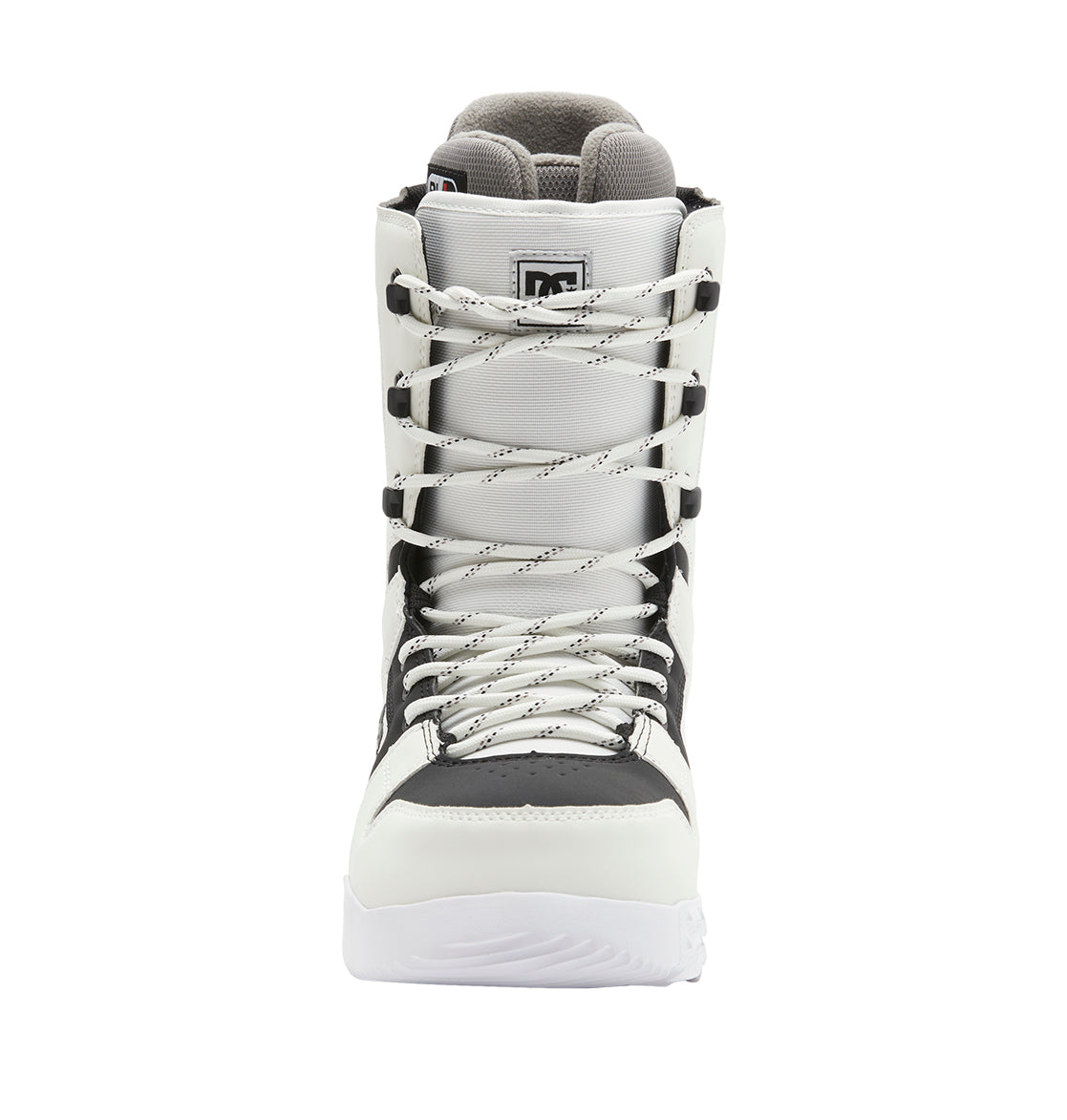 White/Black 2025 Control DC Snowboard Boots Front