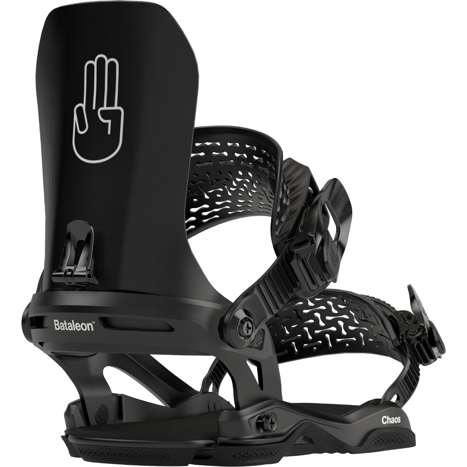 2025 Black Asymwrap Bataleon Chaos Snowboard Bindings