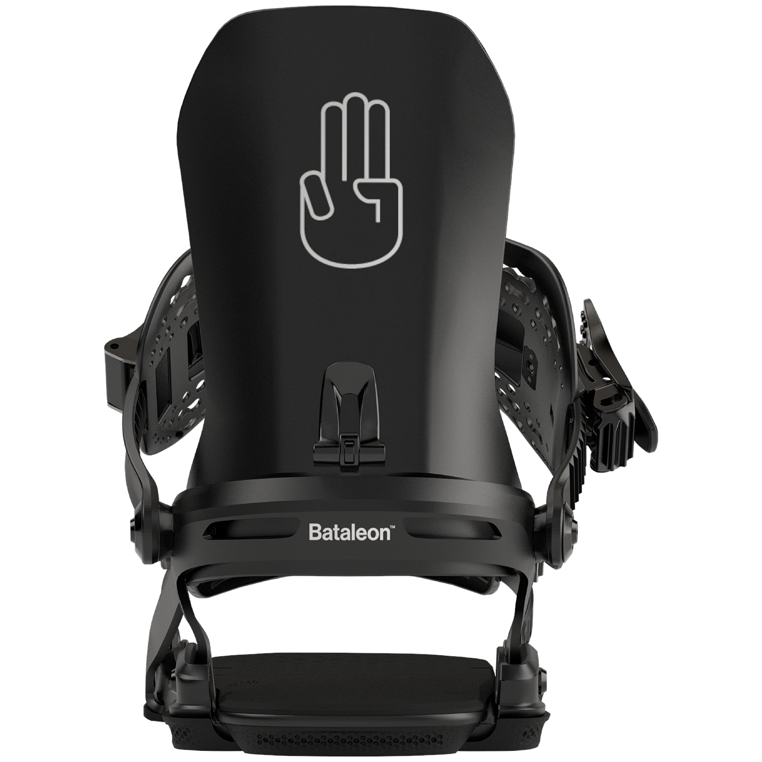 2025 Black Asymwrap Bataleon Chaos Snowboard Bindings back