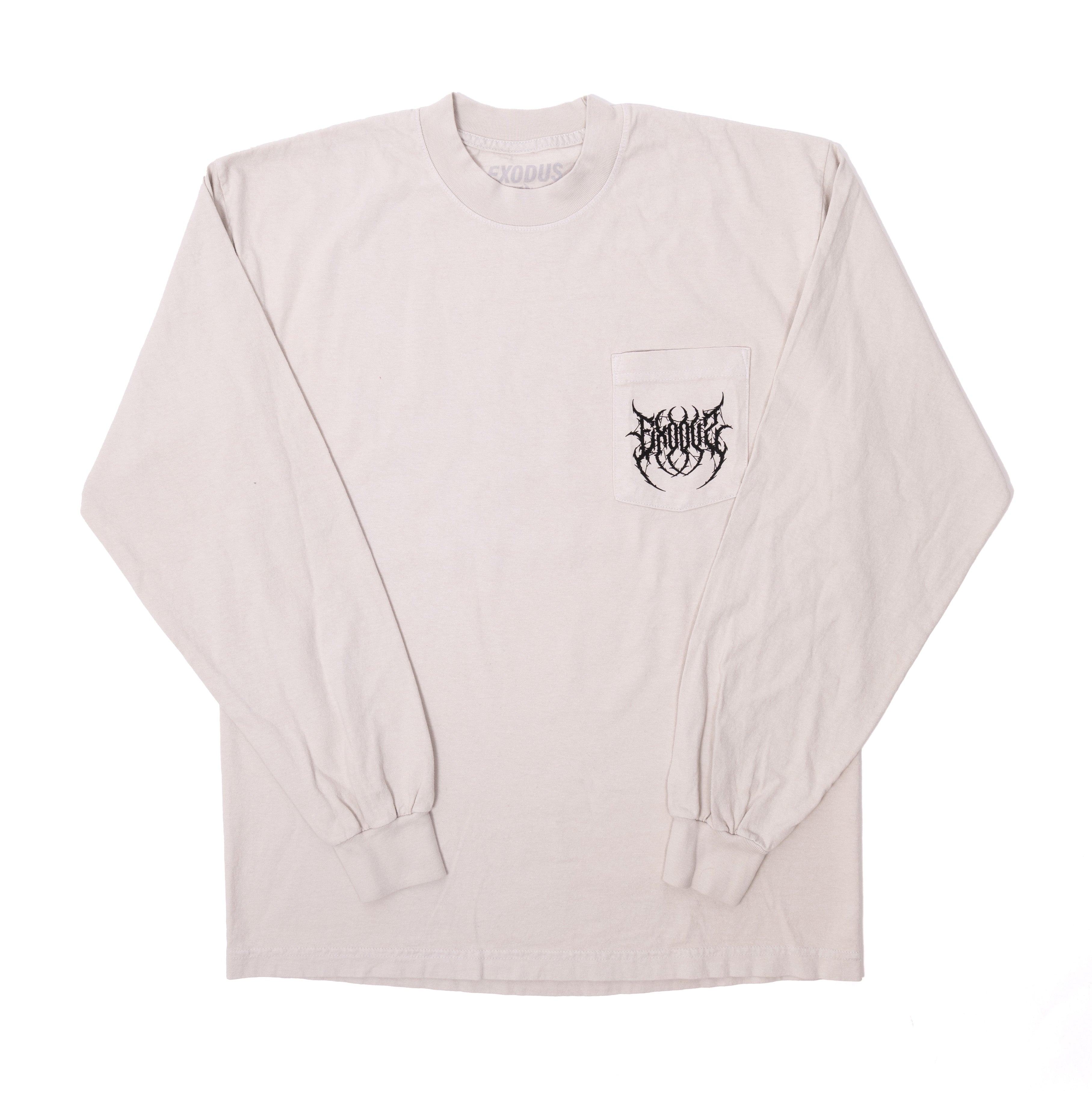 Light Grey Exodus Metal Long Sleeve Tee