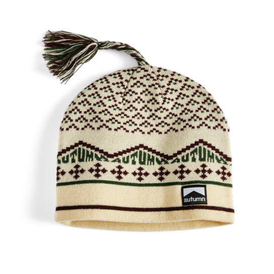 Natural Tassle Autumn Beanie