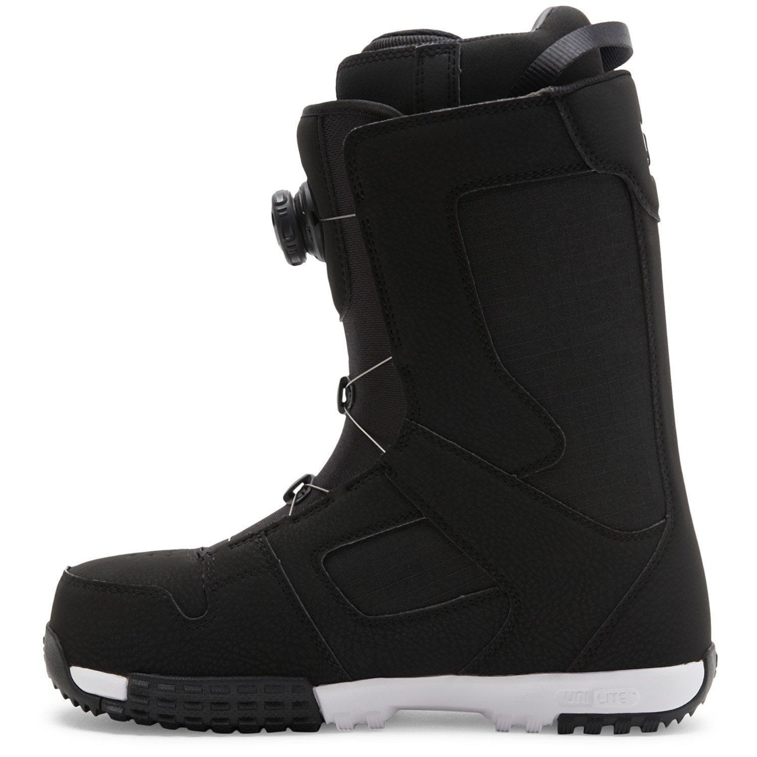 2025 Black/Black/White Phase BOA Pro DC Snowboard Boots