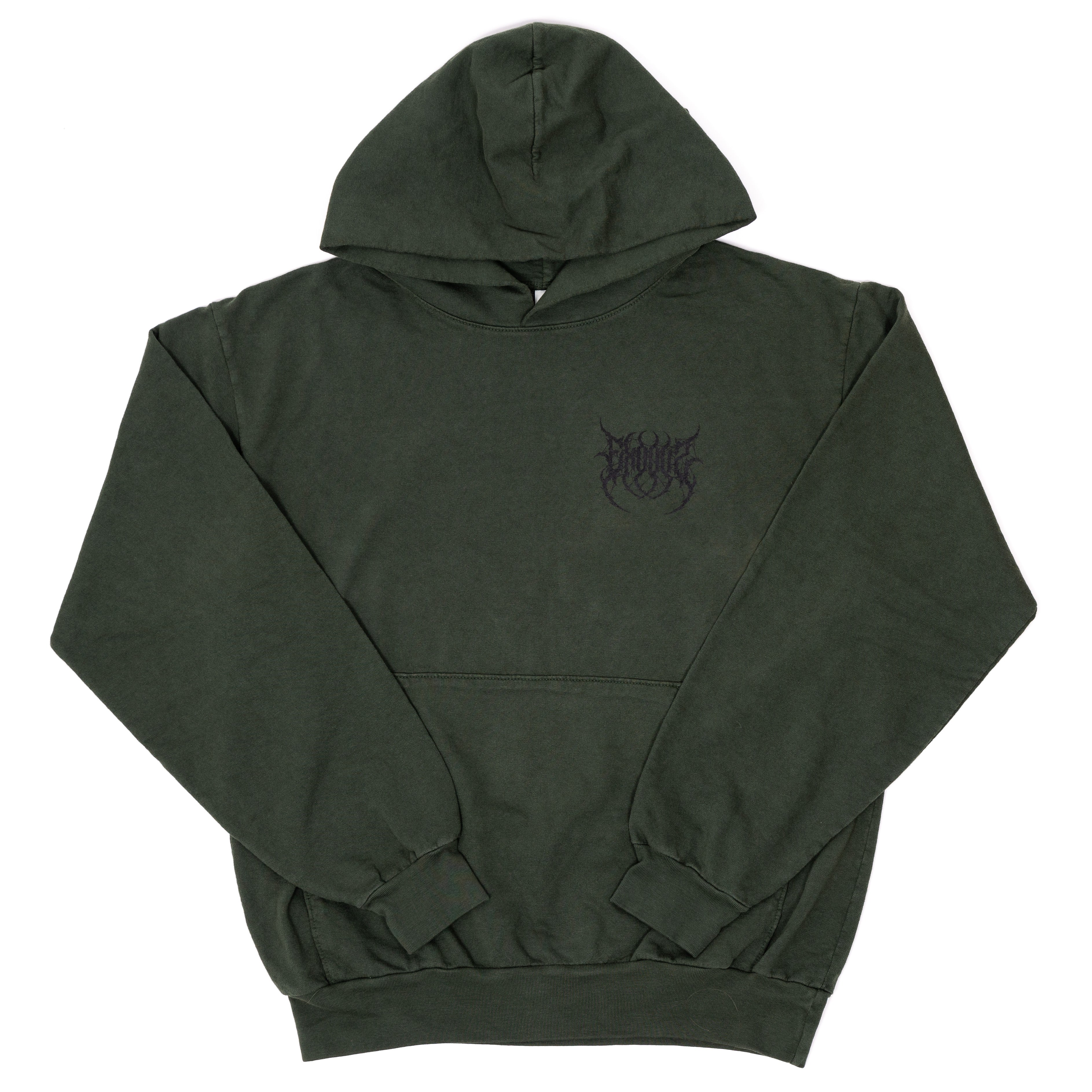 Green Metal Font Exodus Midweight Hoodie