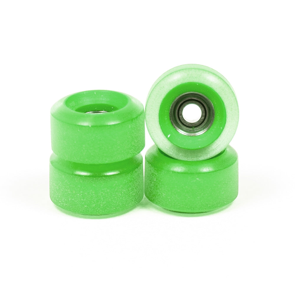 Clear Green Dual Core Peak Fingerboard Wheels