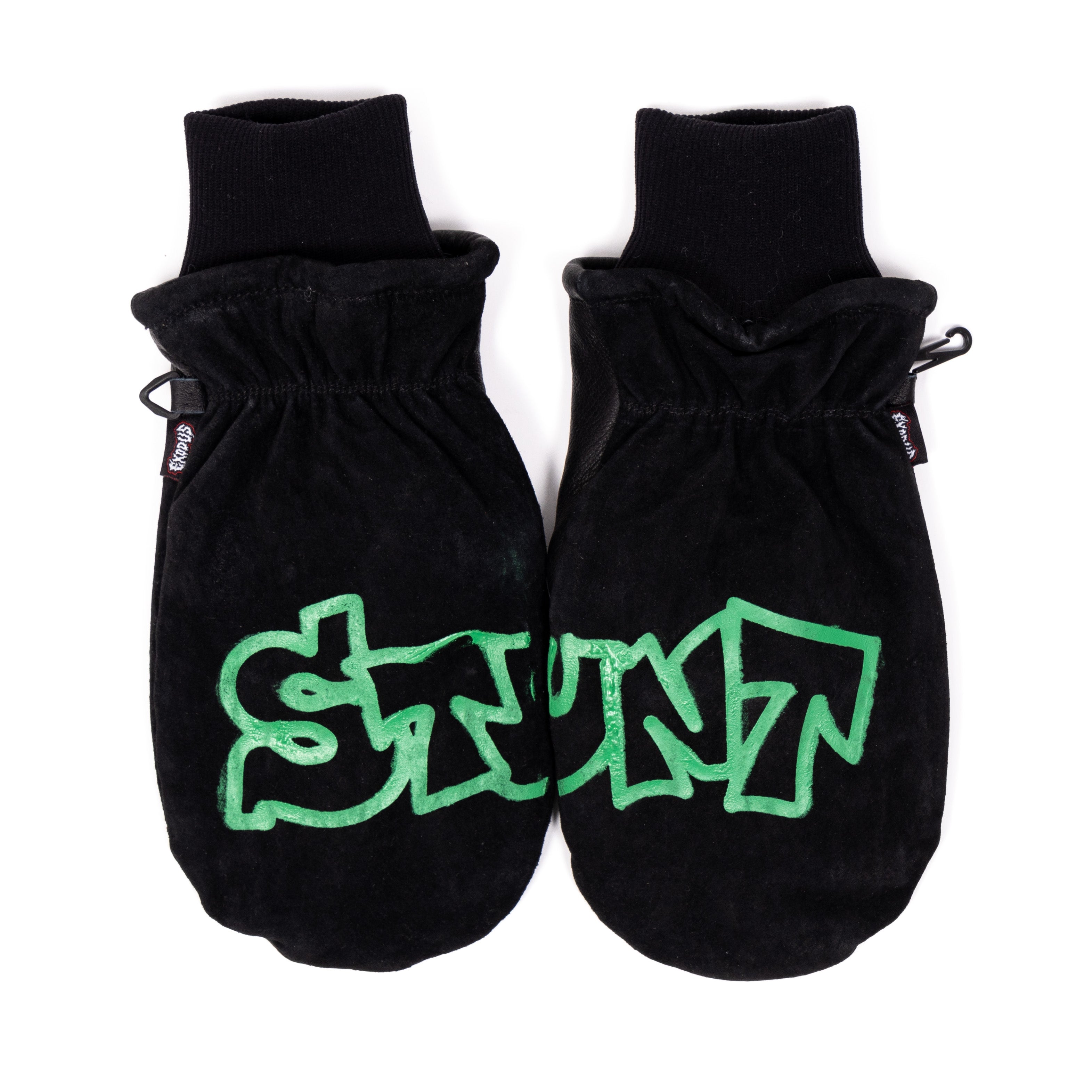 Exodus x Stunt Logo Rope Tow Mitt Snowboard Mittens - Green