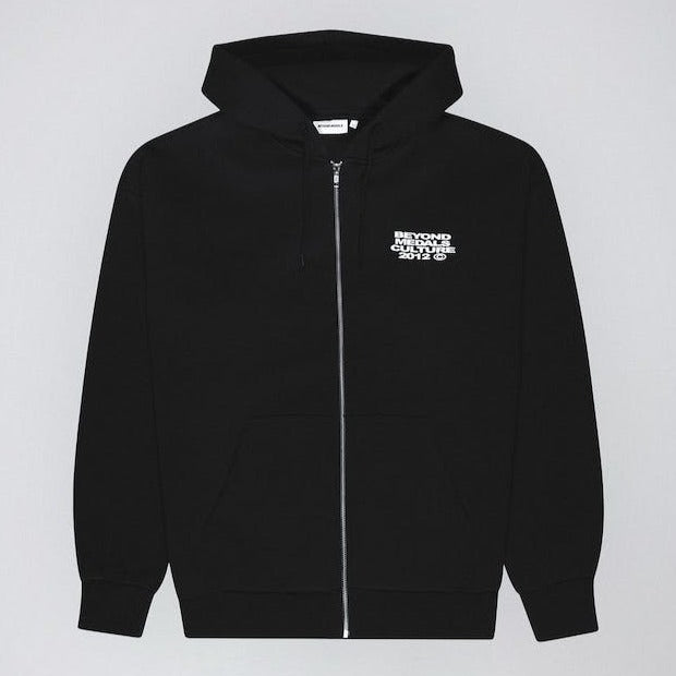 Black Zip Up Beyond Medals Culture Hoodie