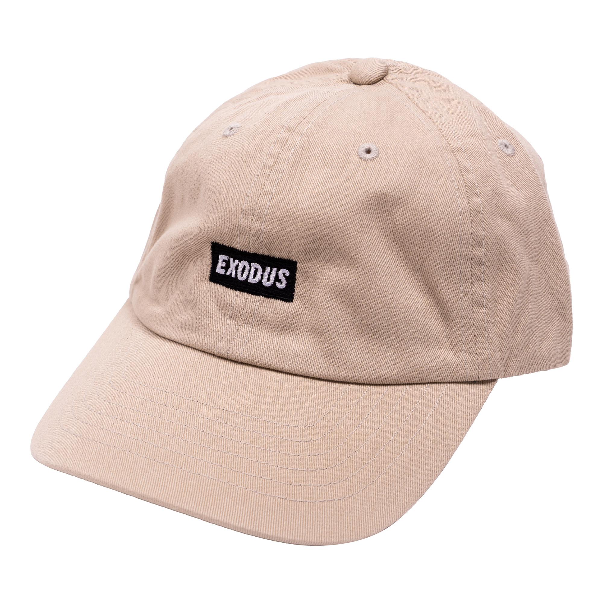 Khaki Box Logo Exodus Dad Hat