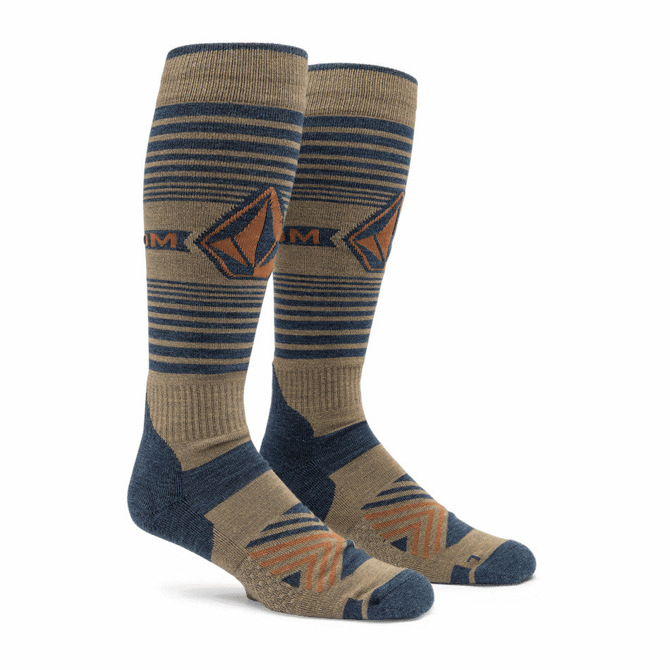 Chestnut Brown Horizon Wool blend Volcom Snow Socks