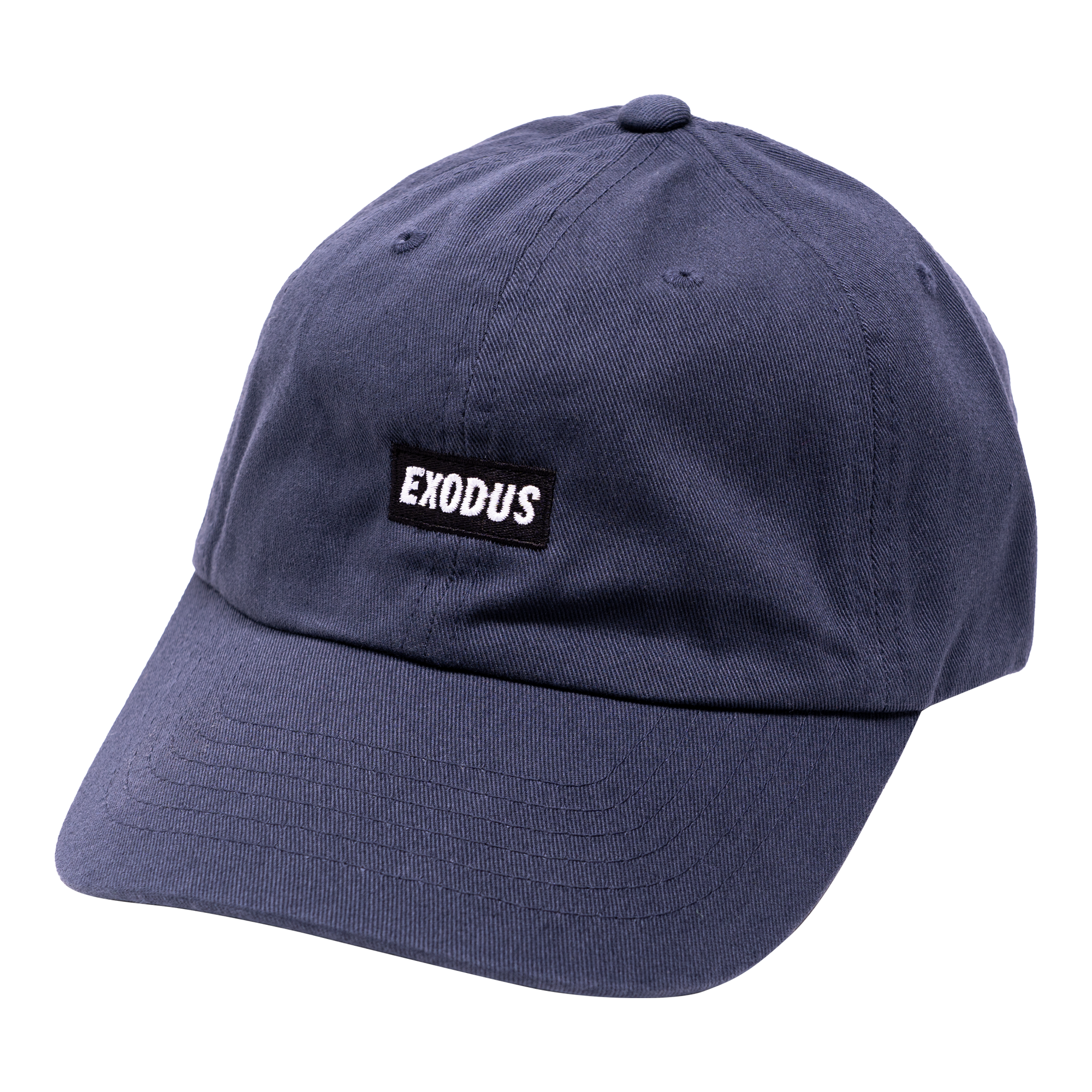 Navy Box Logo Exodus Dad Hat