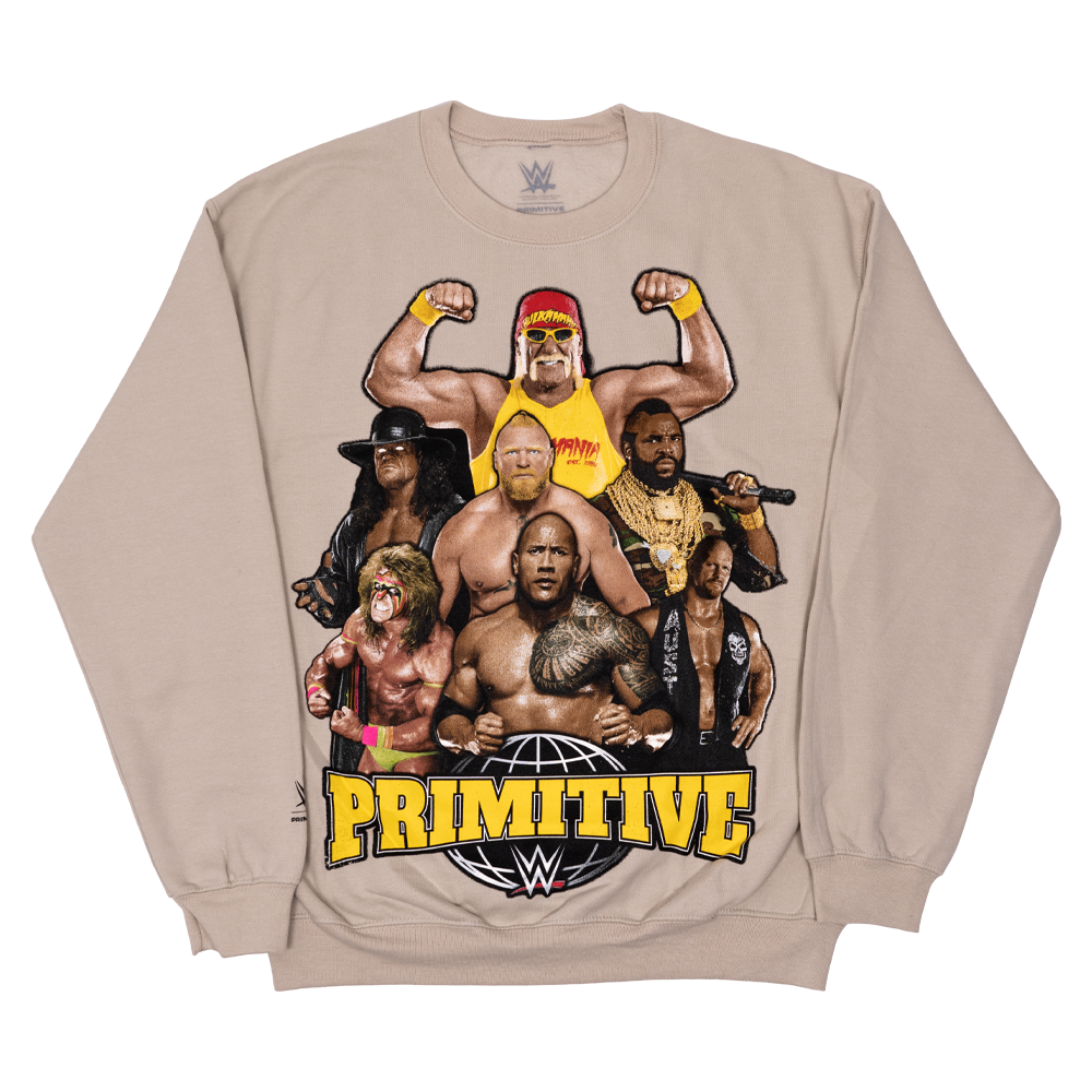 WWE Mania x Primitive Skate Crewneck