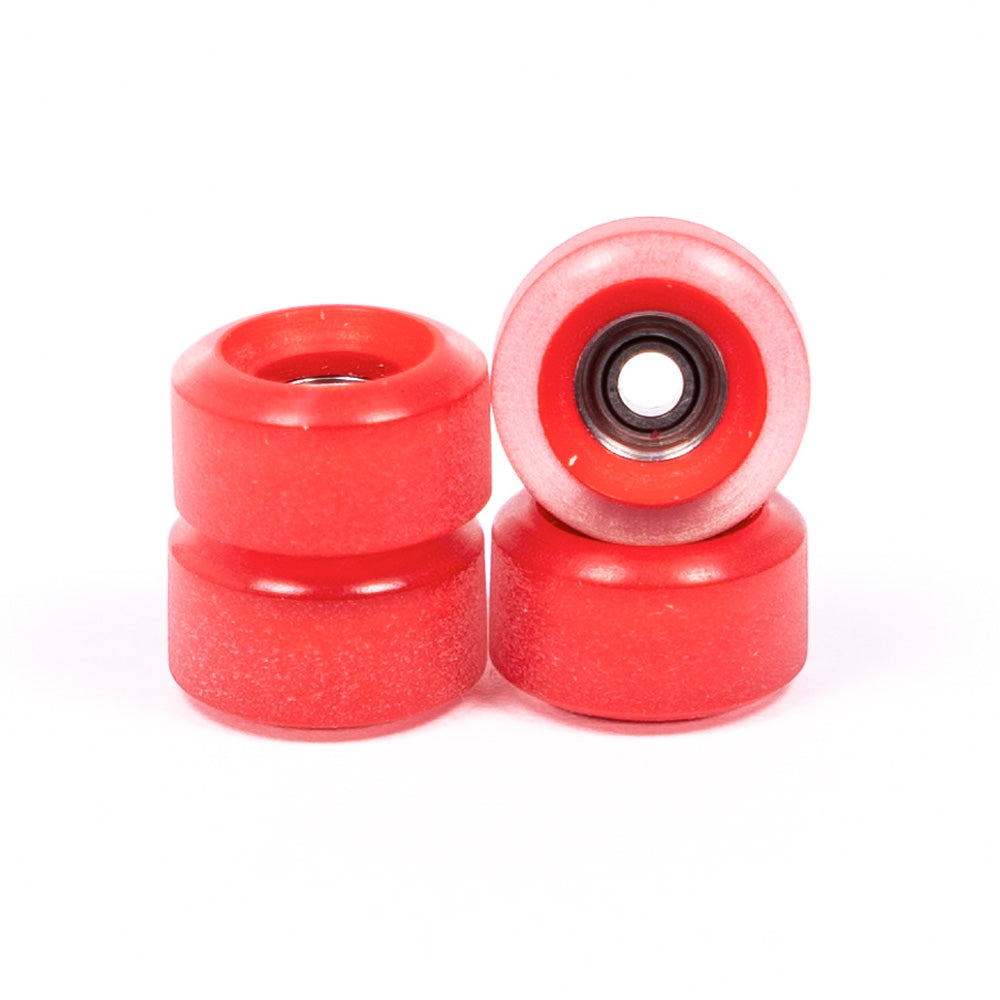 Clear Red Dual Core Peak Fingerboard Wheels