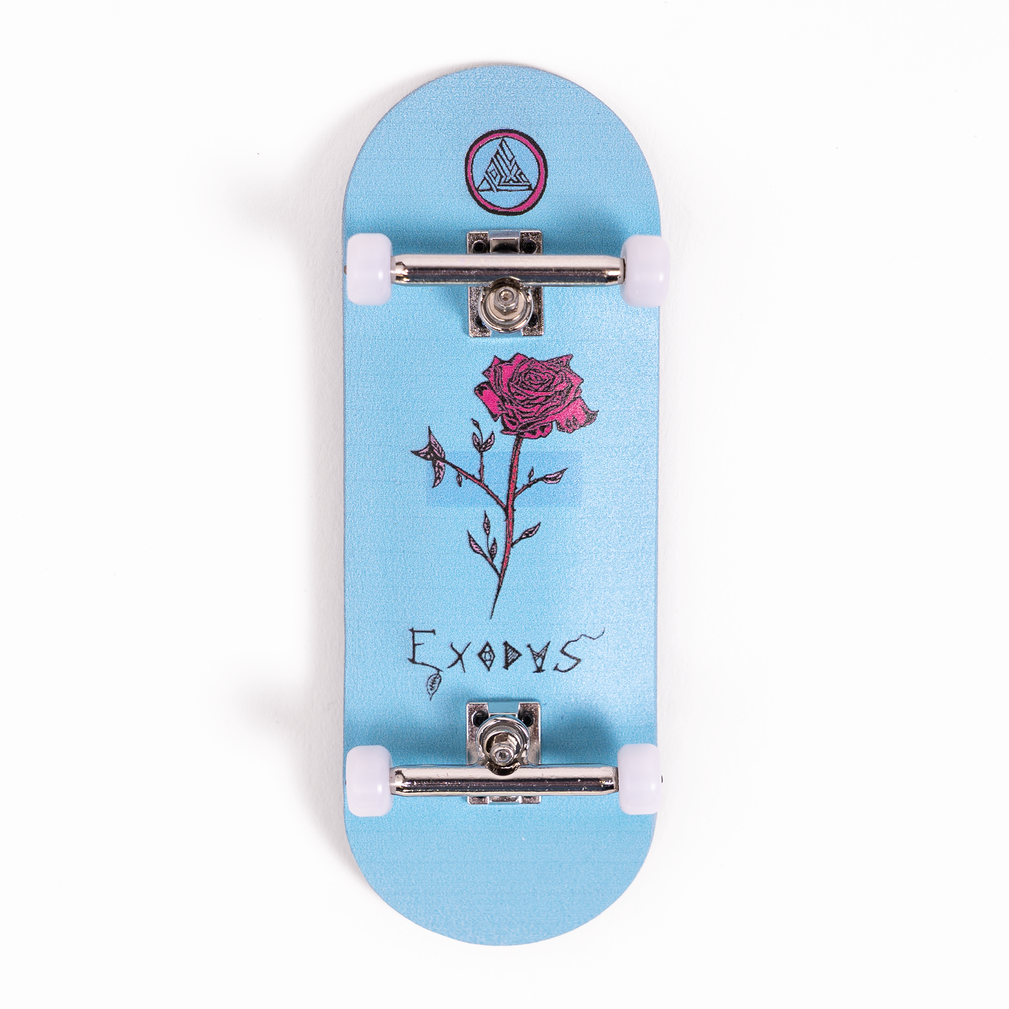 Light Blue Anoixi Rose Exodus Deep Concave Fingerboard Complete